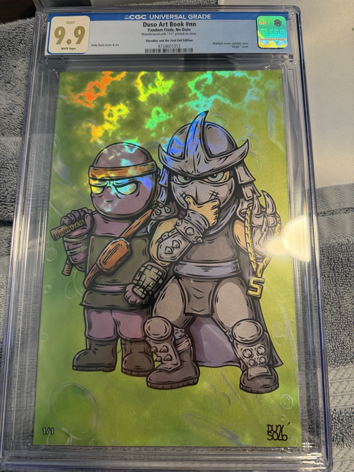 Duso Art CGC 9.9 Fandom Finds 1/1 TMNT #nn Shredder & Foot Foil 2023