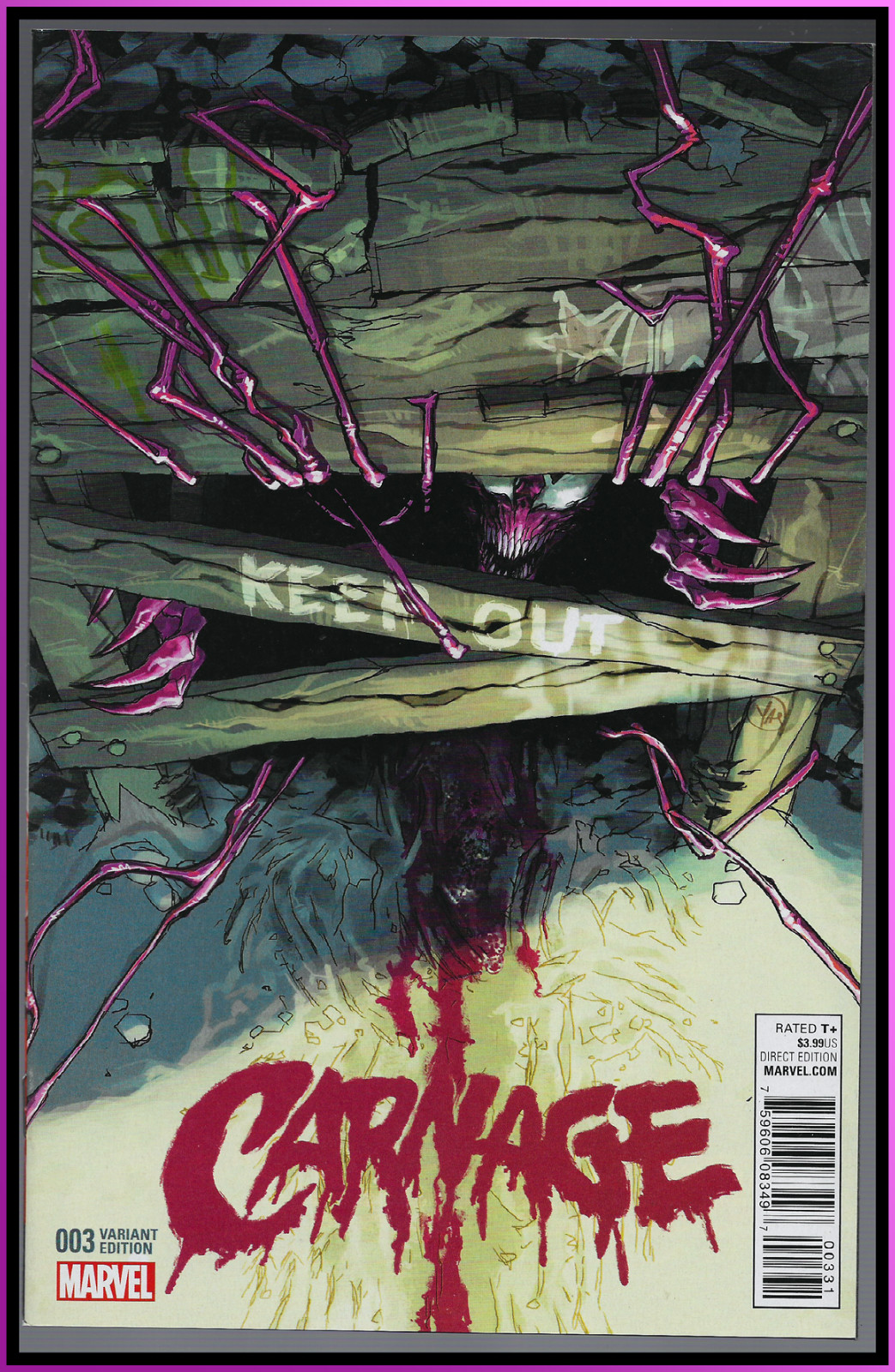 CARNAGE #3 2016 PUTRI 1:25 VARIANT PERKINS CONWAY SPIDER-MAN VENOM MARVEL VF/NM
