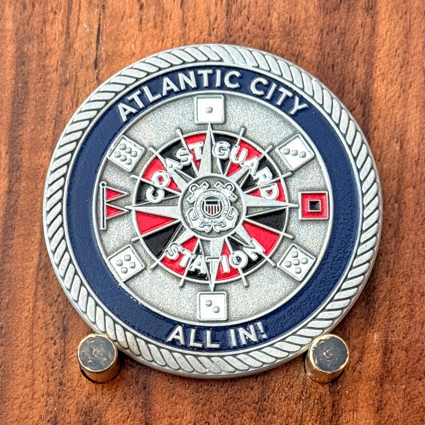 US Coast Guard Station Atlantic City Double Sided Challenge Coin  W#31