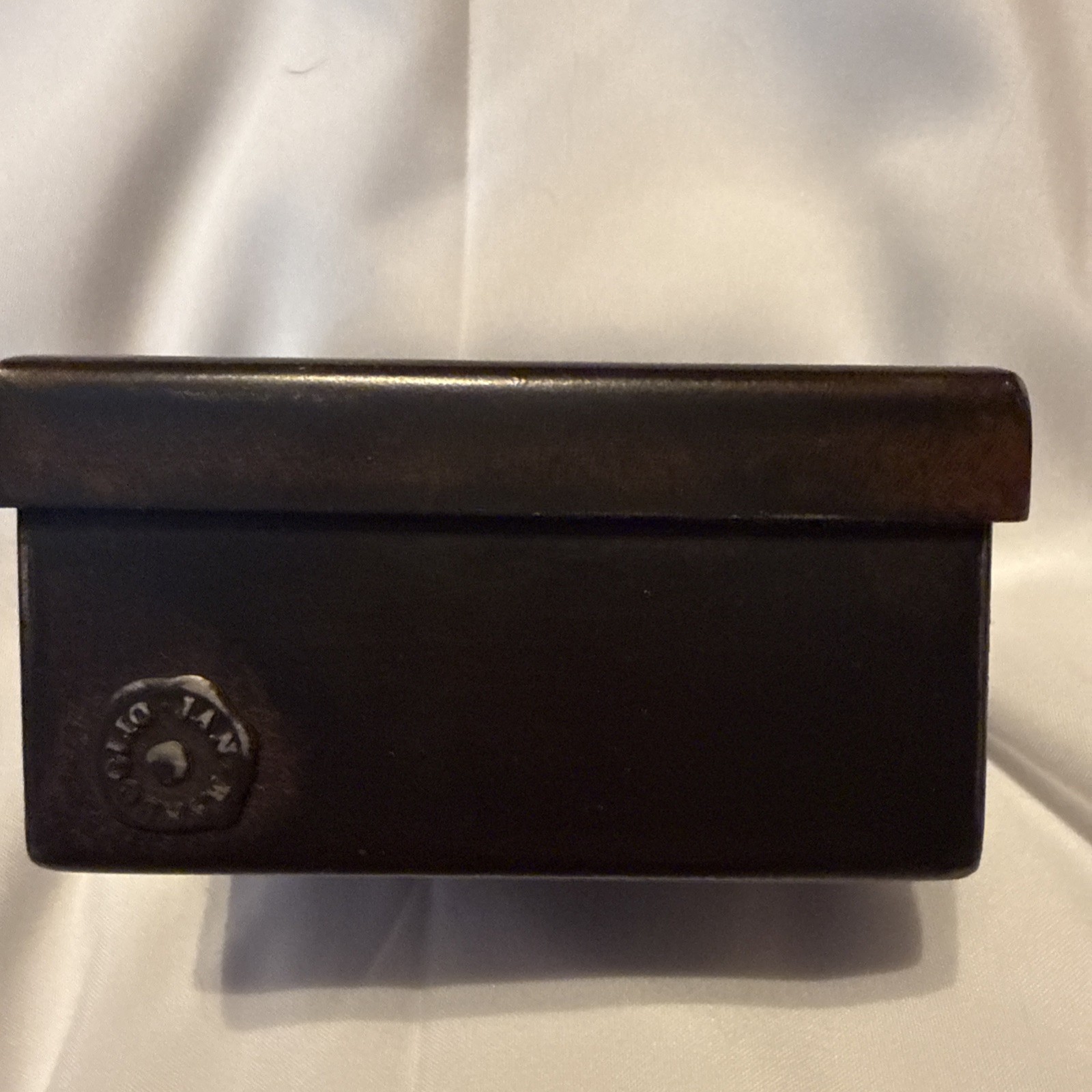 Metal Trinket Angel Box  Vintage Jan Barboglio  Solid Hand Forged. Primitive