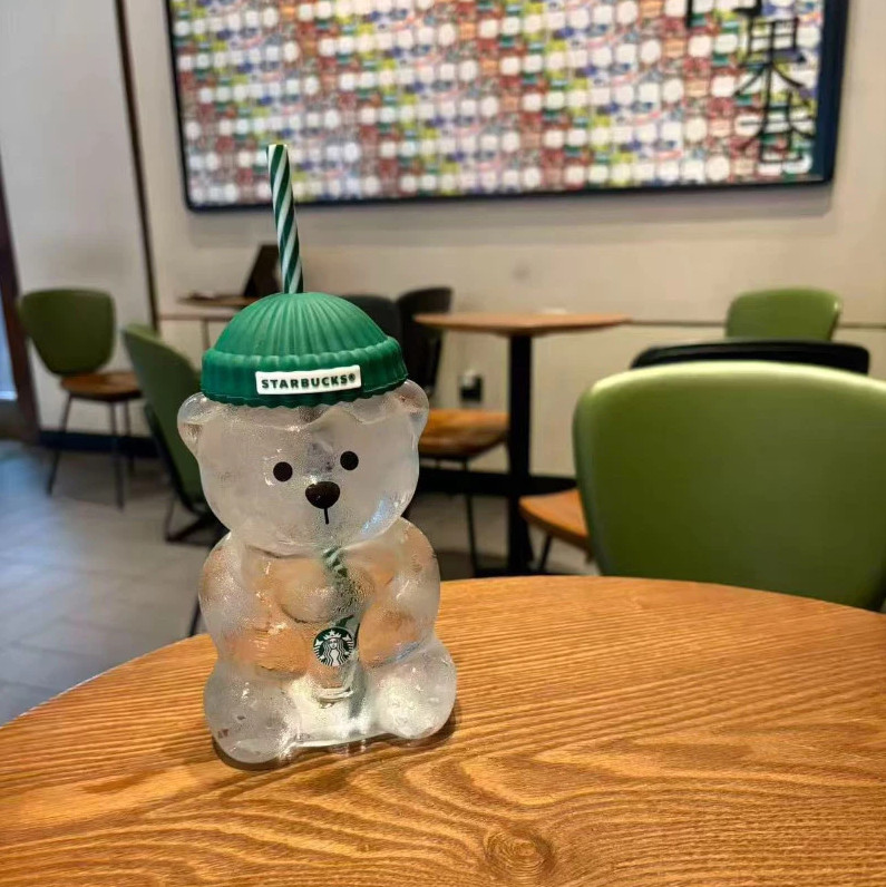 Starbucks Bearista Bear Glass Cup Limited Edition Collectible 2026 Authentic