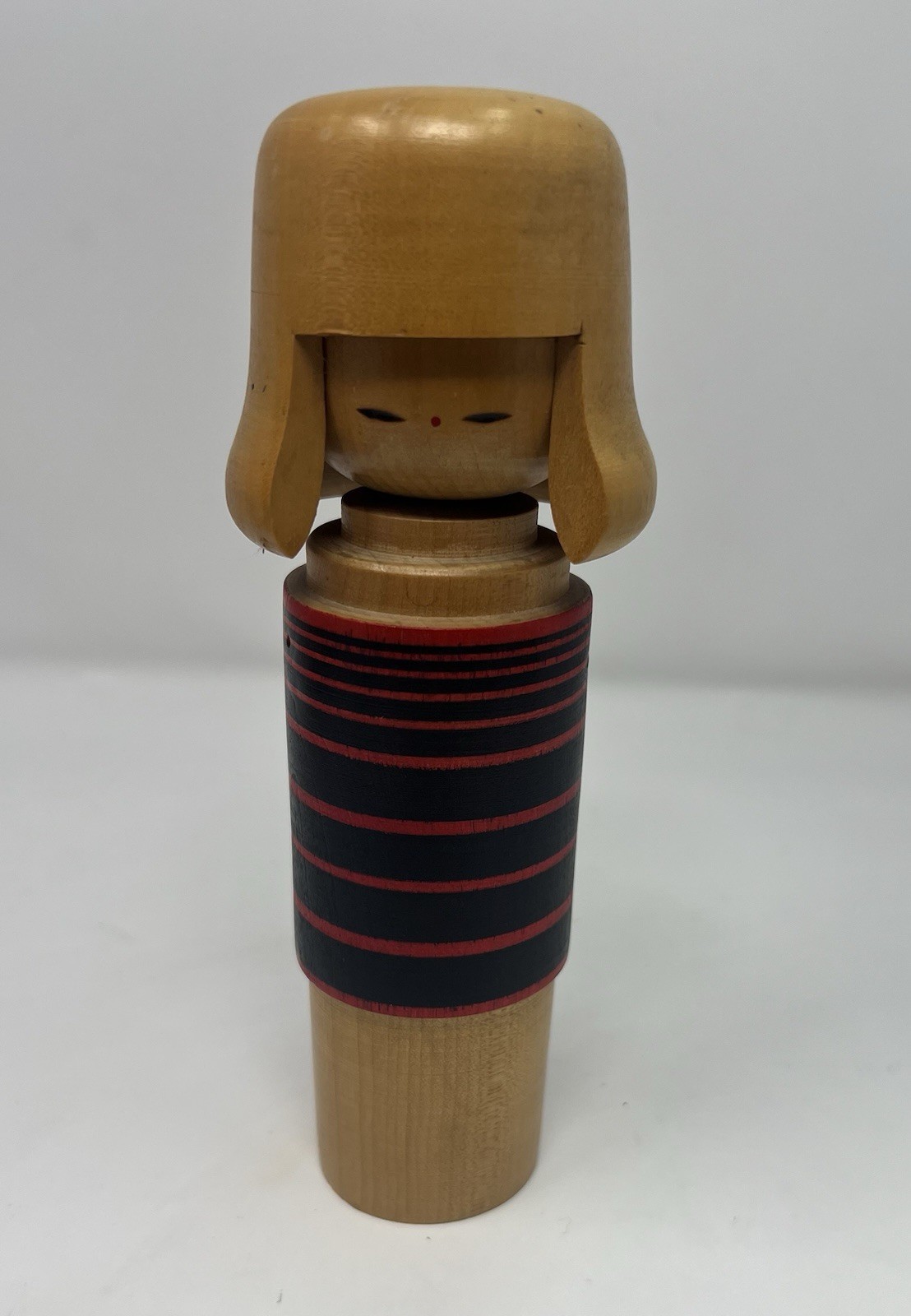 Vintage Japenese Sosaku Kokeshi Wooden Doll Mid Century Modern Folk Art Artisan