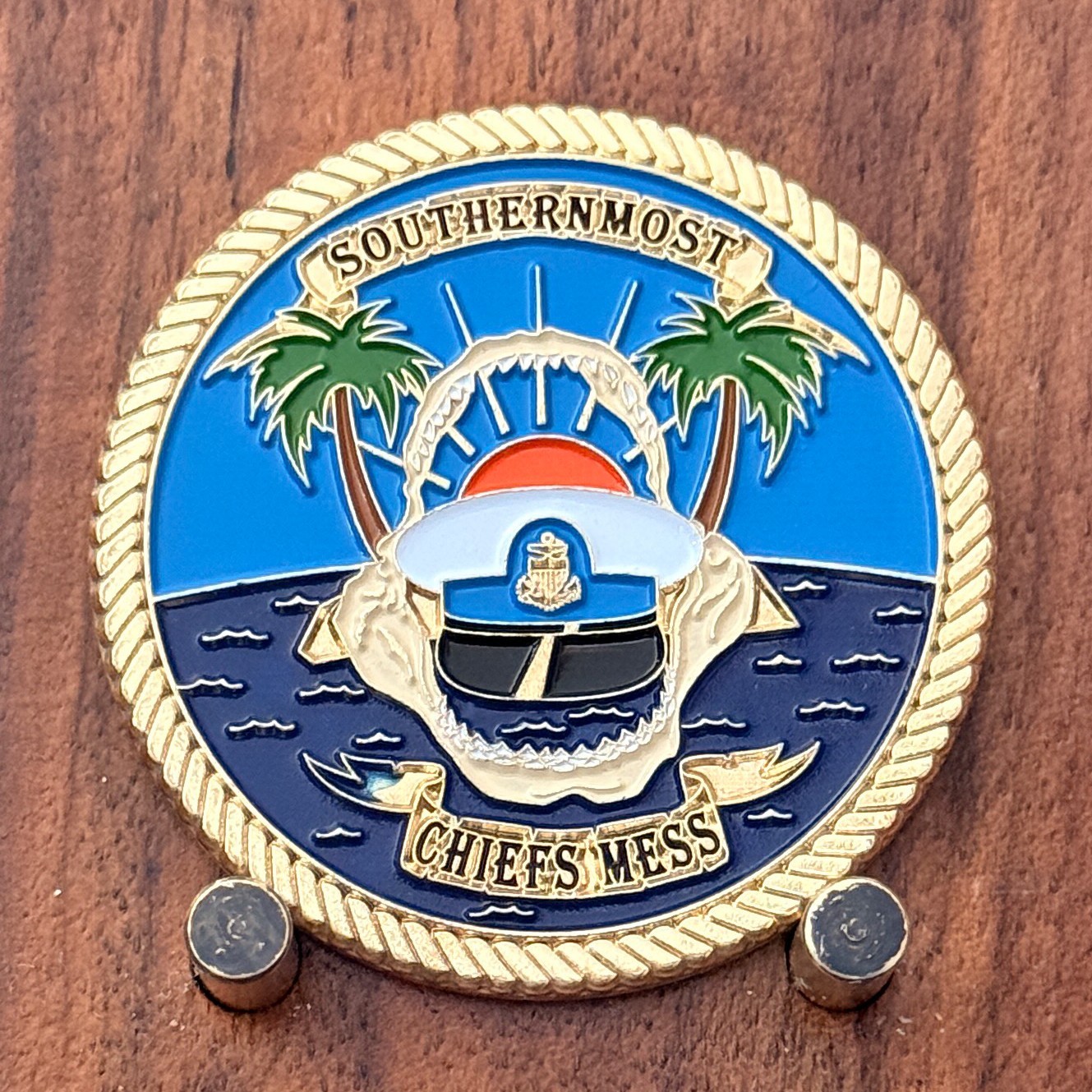 Southernmost Chiefs Mess Wear The Anchor Answer The Call Challenge Coin  W#30