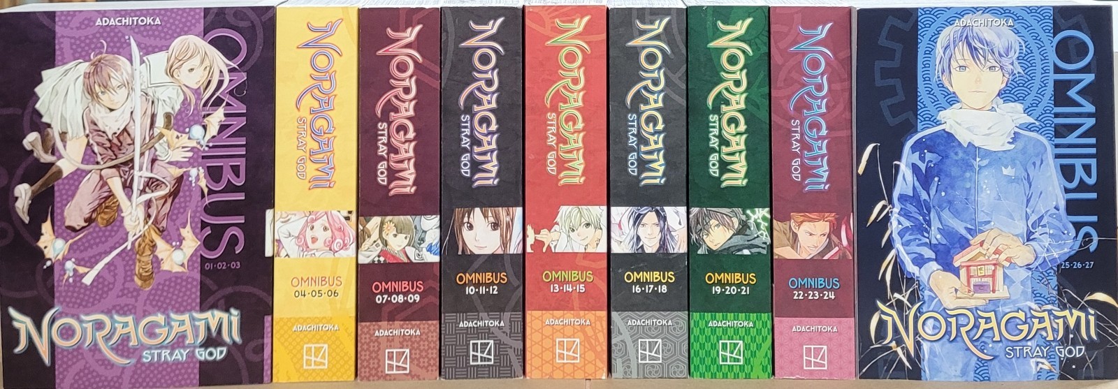 Noragami : Stray God (Omnibus Vol. 1-9) English Manga Graphic Novel Covers 1-27 