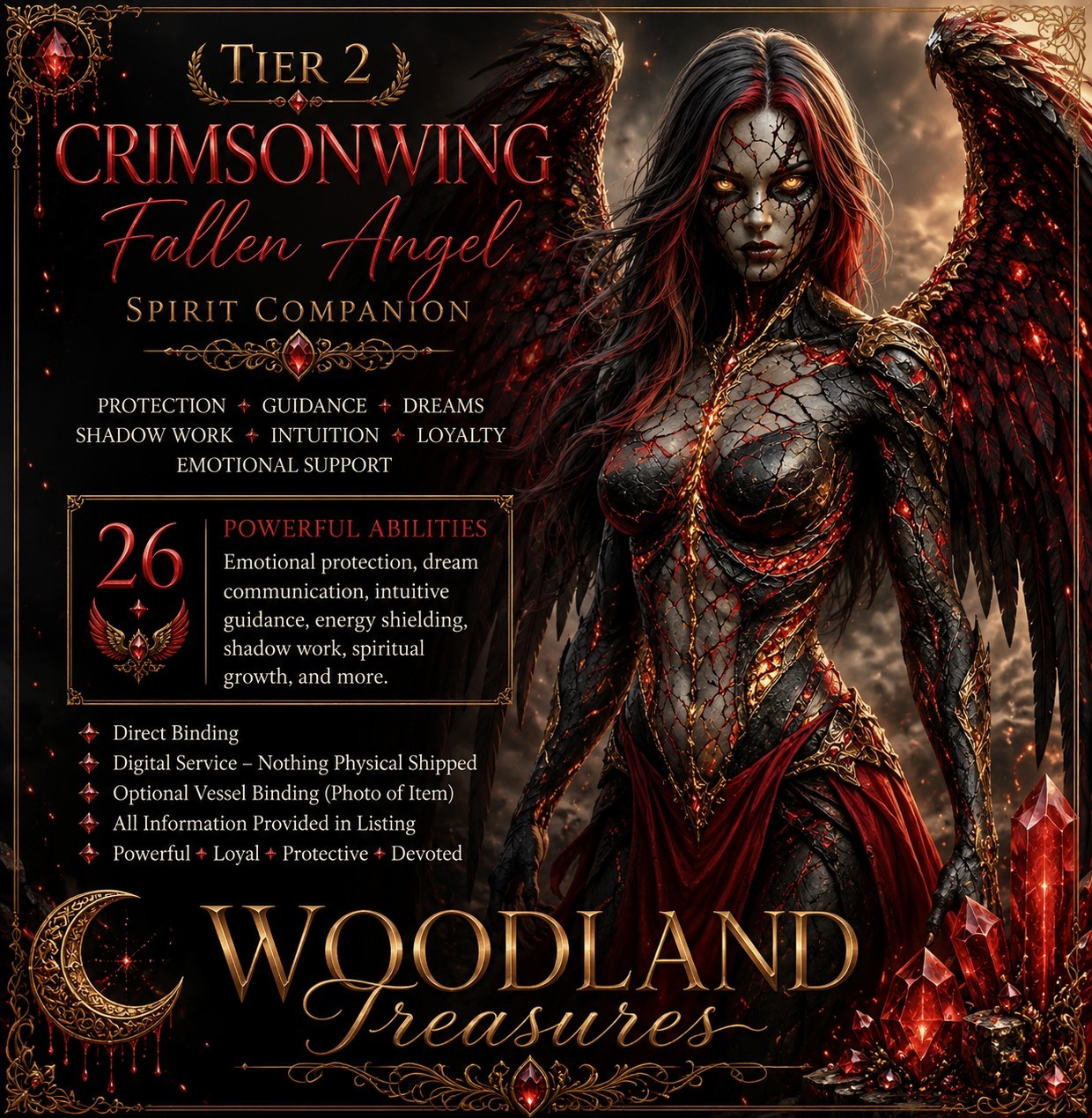 Tier 2 Crimsonwing Fallen Angel Spirit Companion