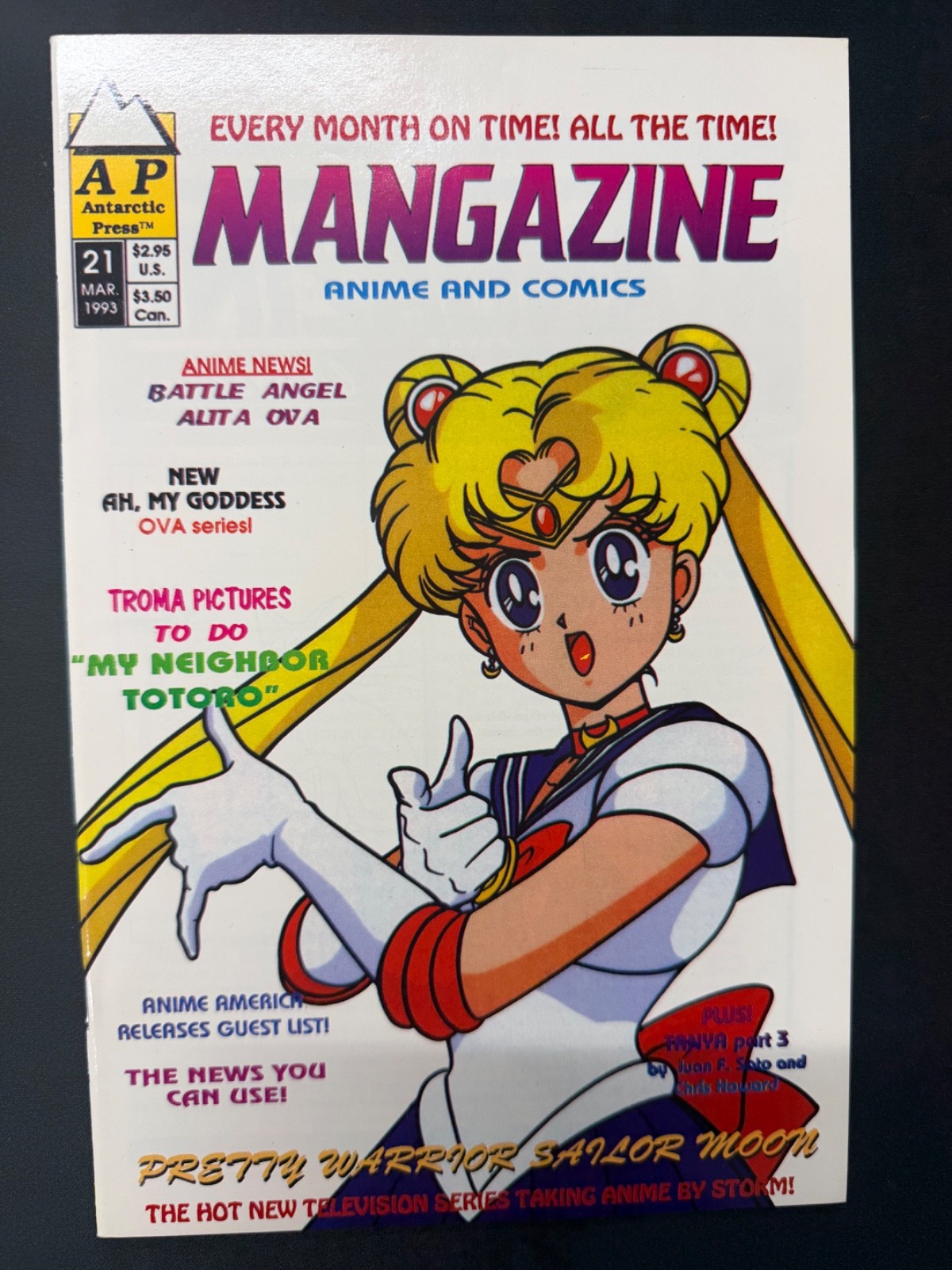 🌙 HOLY GRAIL KEY — Mangazine #21: the FIRST U.S. appearance of SAILOR MOON 🔥