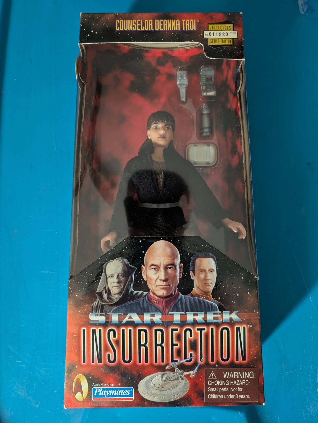 1998 Playmates Star Trek Insurrection Counselor Deanna Troi 9” Action Figure
