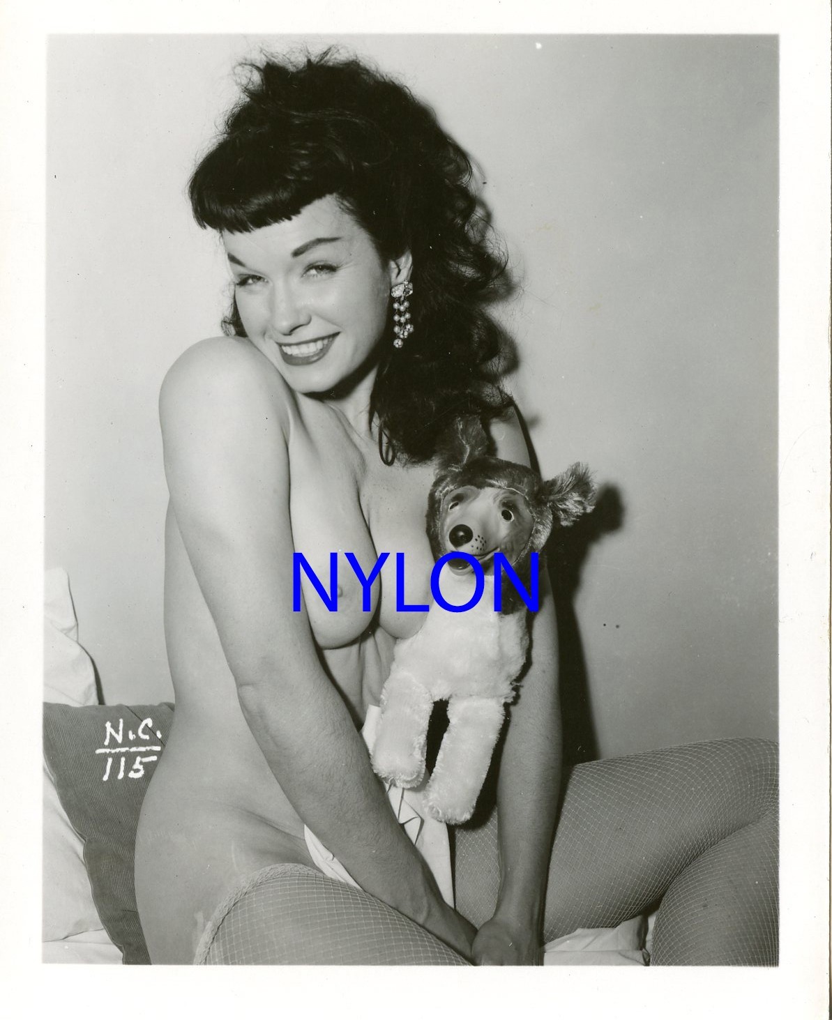 RARE BETTIE PAGE VINTAGE 1950\'s 4 x 5 PHOTOGRAPH