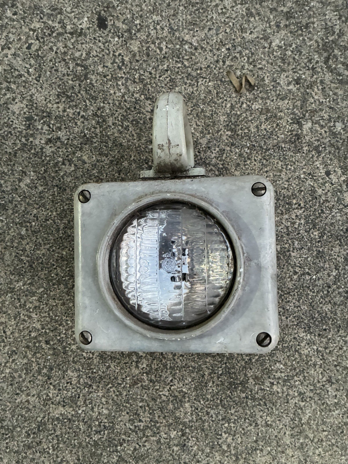 Vintage US NAVY Battle Lantern Portable Spot Light Gray Ship Sea