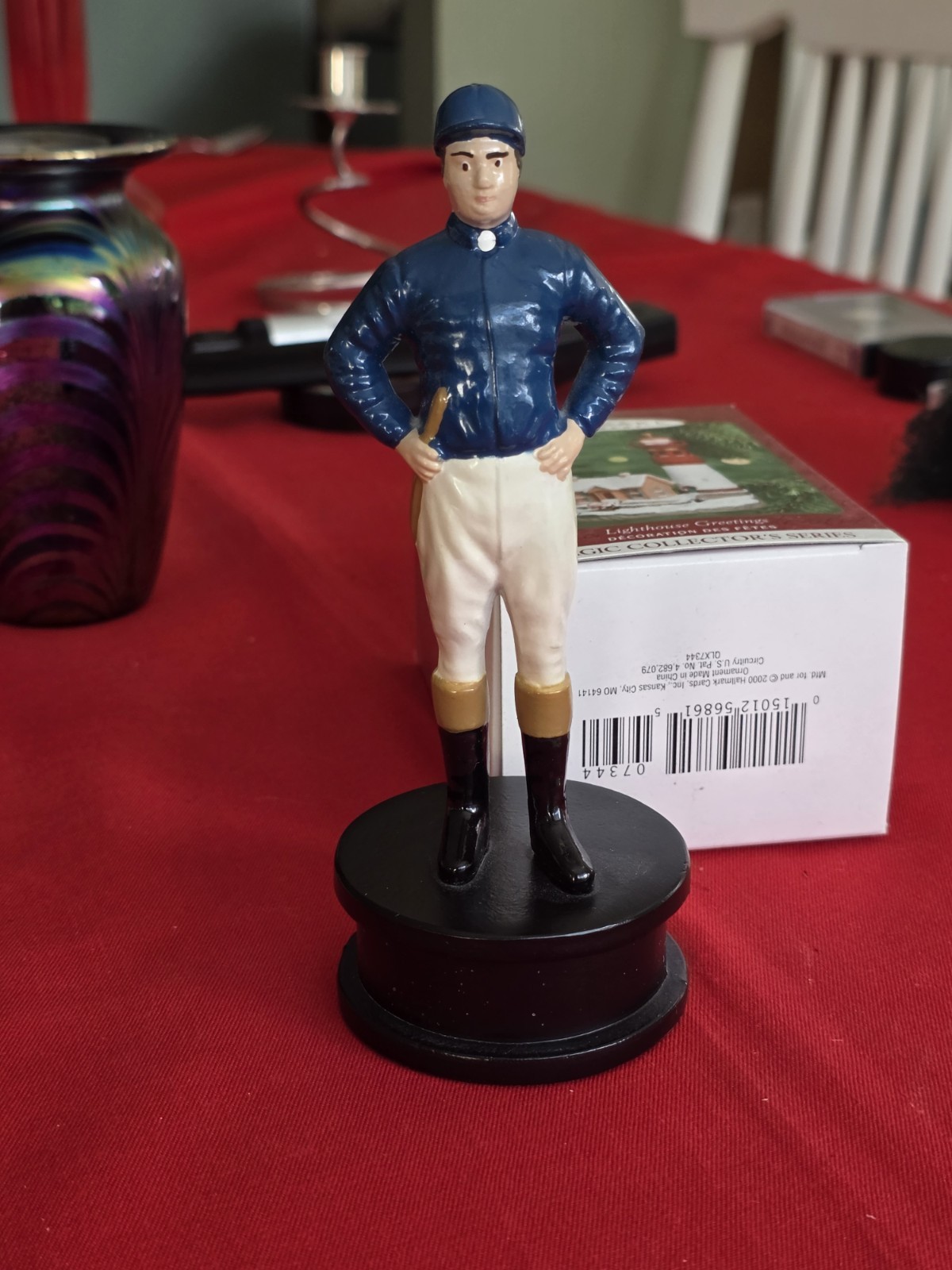 The 21 Club New York Vintg. Jockey Bottle Opener RARE Blue Jacket Mint Condition