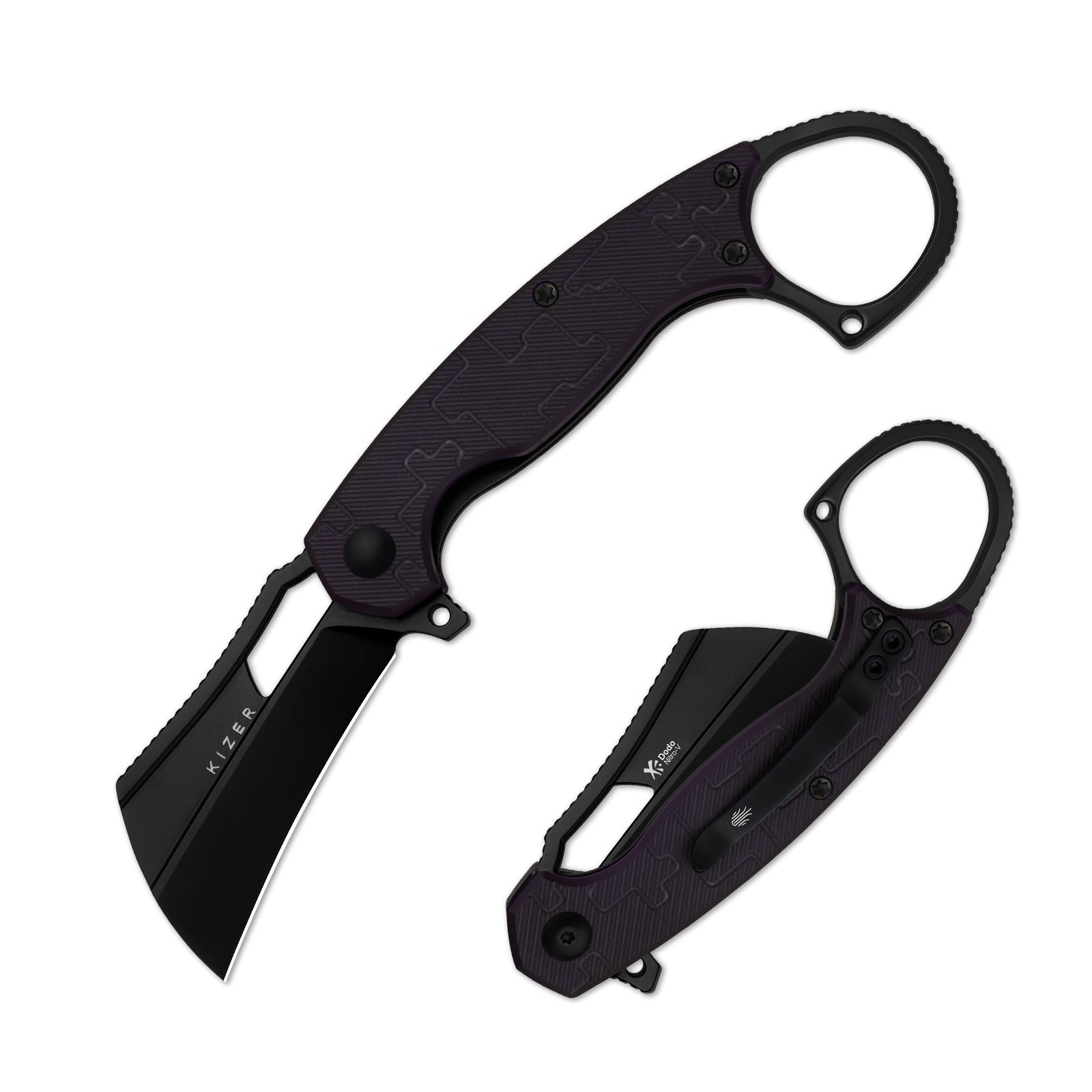 Kizer Dodo EDC Folding Pocket Knife Nitro-V Blade PC Handle Liner Lock V2702A2