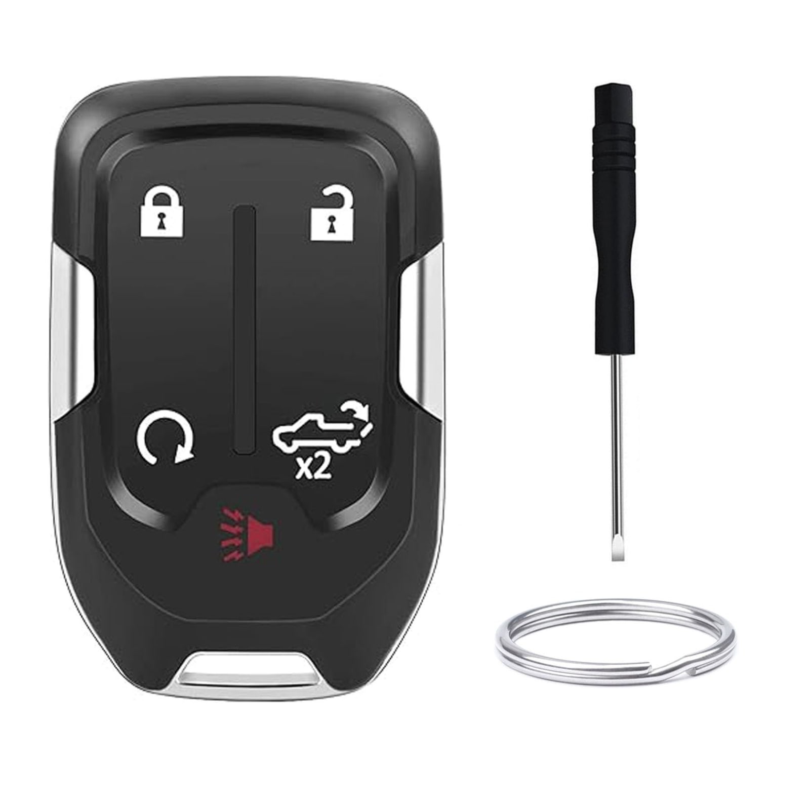 5 Button Empty Key Fob Shell for 2019-2022 Chevy Silverado GMC Sierra Acadia