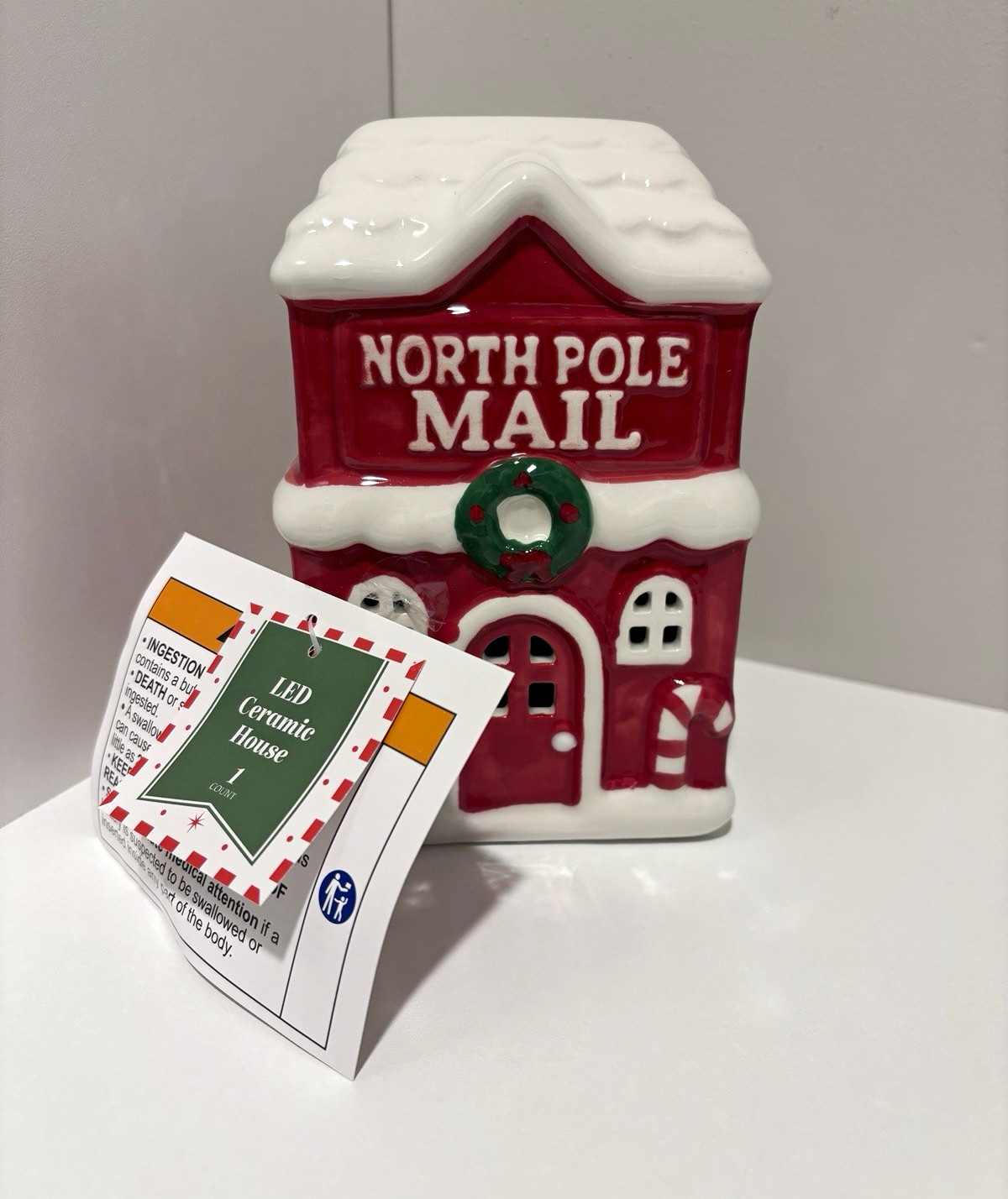 2026 Target North Pole Mail LED Ceramic Christmas Village House NWT