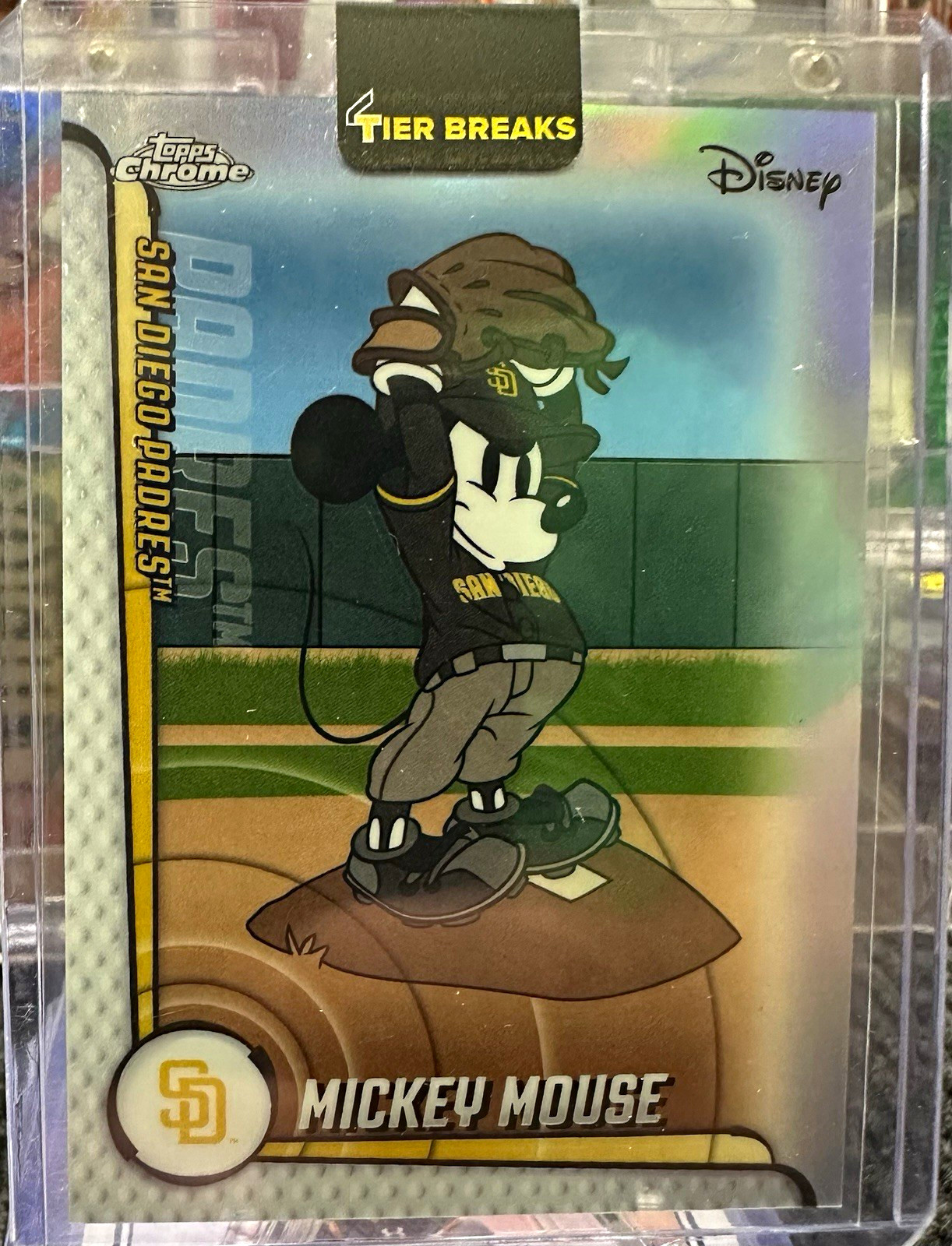 2025 Topps Chrome Disney Mickey Mouse San Diego Padres Insert Card MLBA-2
