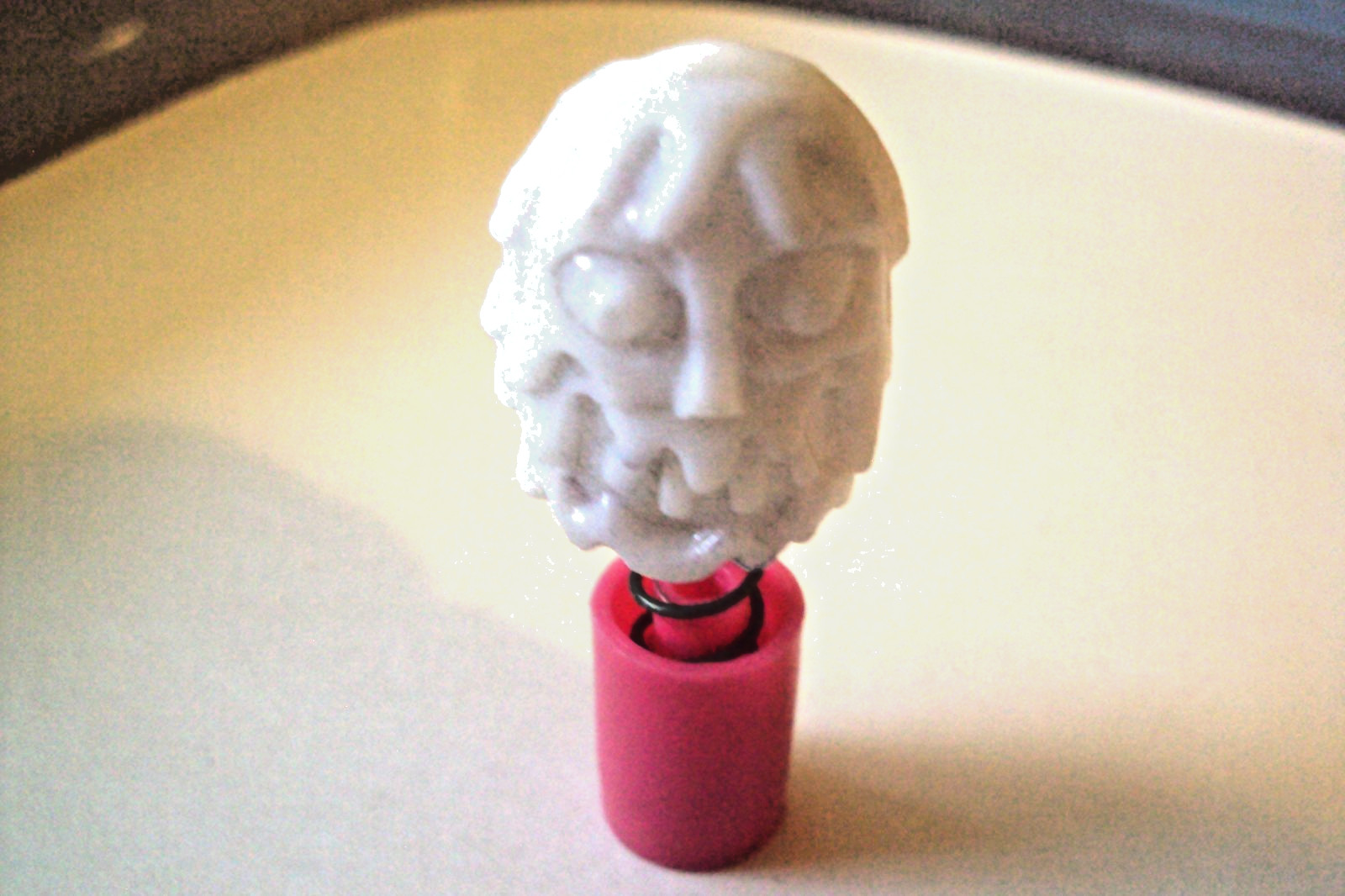 Vtg Gumball Charm Cracker Jack 60\'s HK MONSTER POPPER Vending machine prize toy