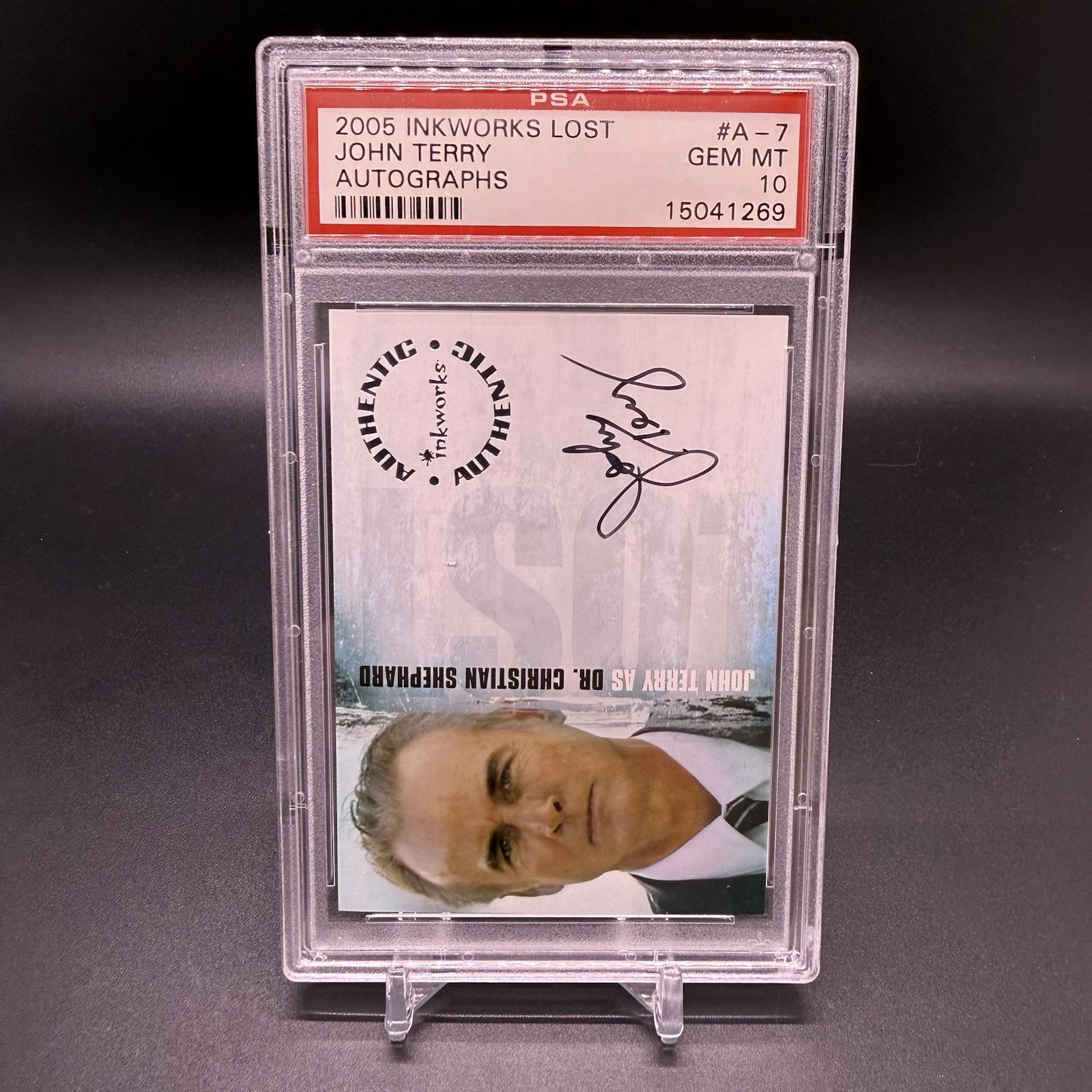 PSA 10 🚨2005 Inkworks LOST Dr. Christian Shepherd Auto POP 1 - John Terry #A-7