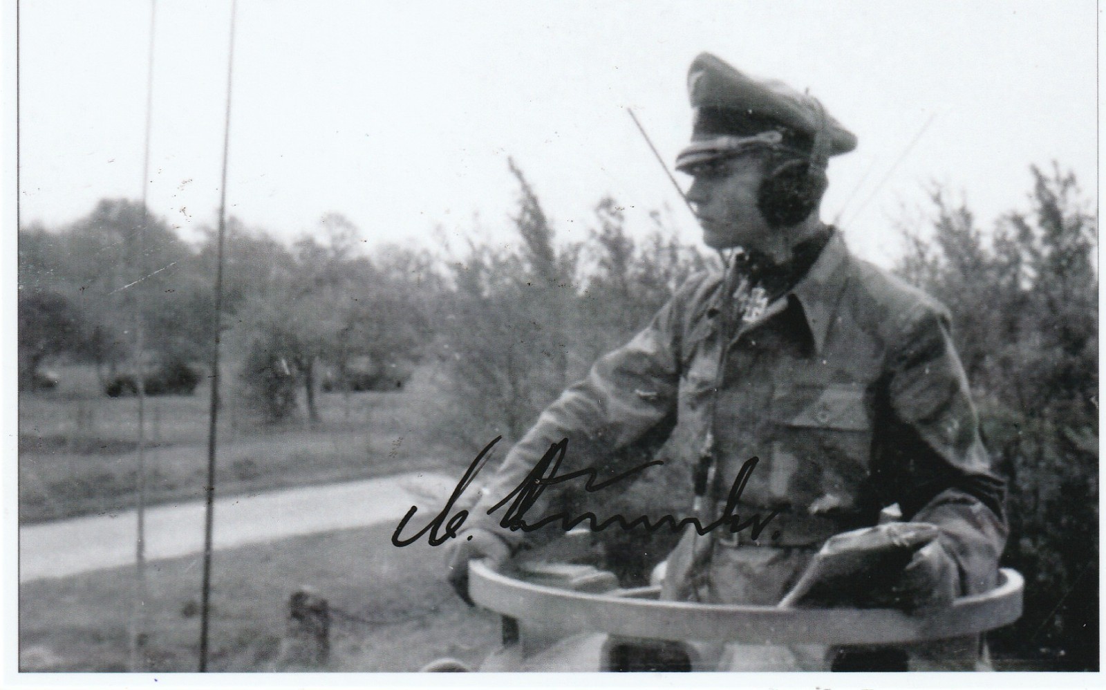 Post war signed photo SS Oberststurmbannfhr. Max Wunsche-Knights Cross/Oakleaves