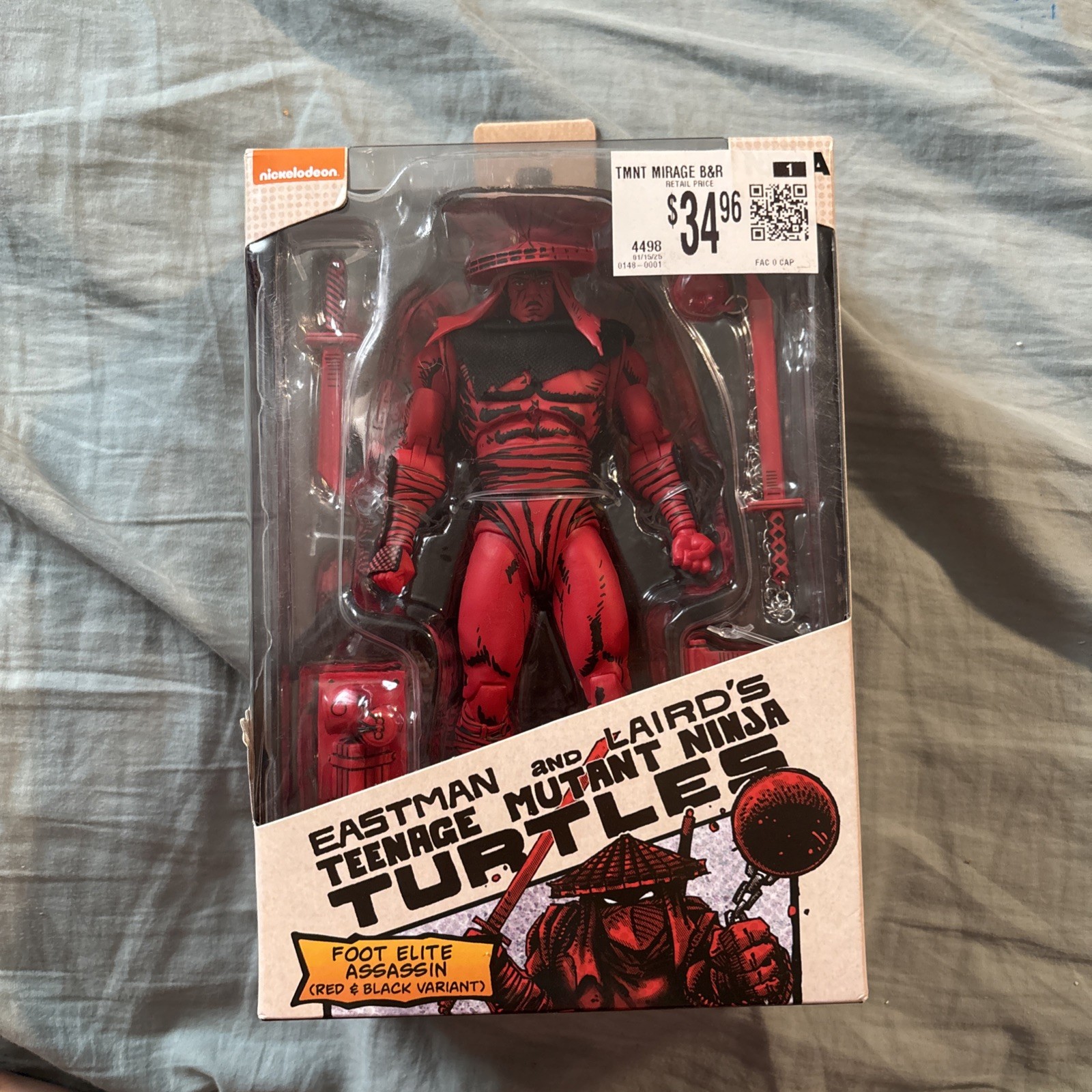 NECA Teenage Mutant Ninja Turtles Foot Elite Assassin Red & Black BRAND NEW BOX