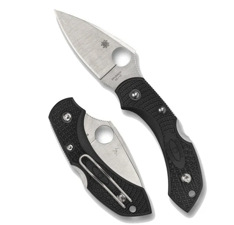 Spyderco C28PBK2 Black Dragonfly Folding Pocket Knife VG-10 Blade FRN Scales NEW