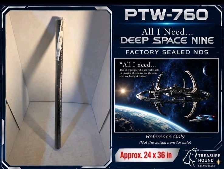 RaRe Vintage 1995 Star Trek DS9 Portal Poster PTW- PTW-760 sealed NOS 24x36