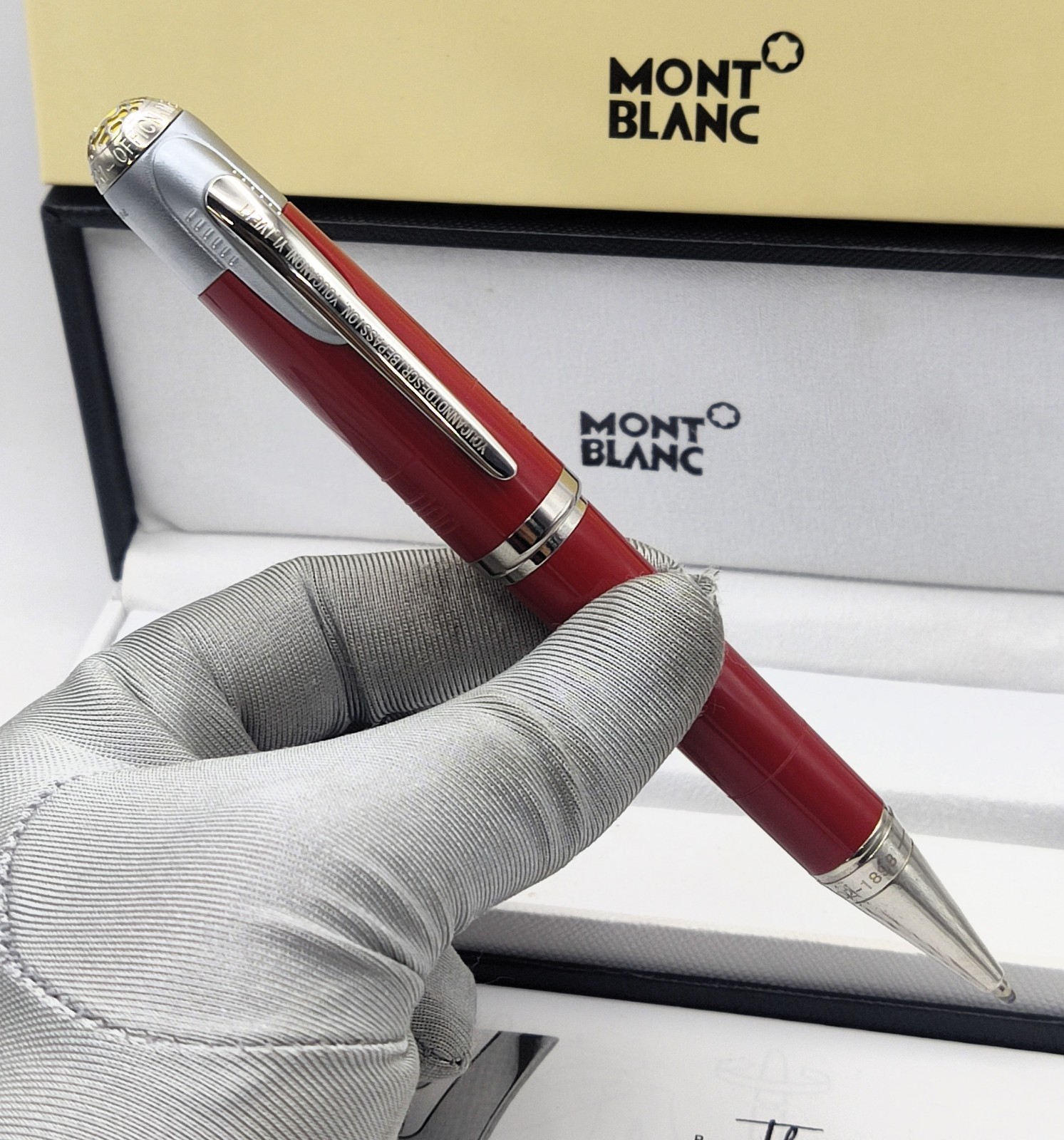 Premium Montblanc Enzo Ferrari Special Limited Edition Ballpoint Pen With Box