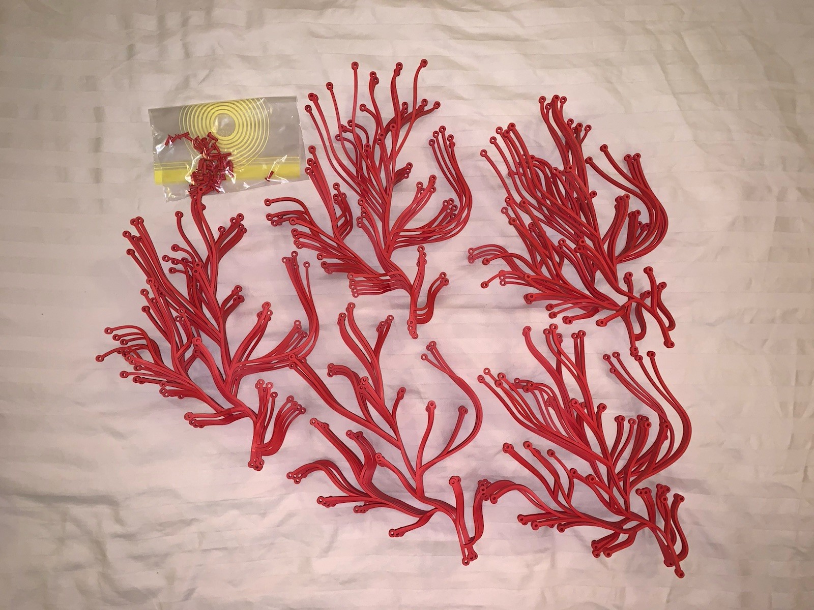 Rare Vitra Algue Suspended Room divider Red by Ronan & Erwan Bouroullec 