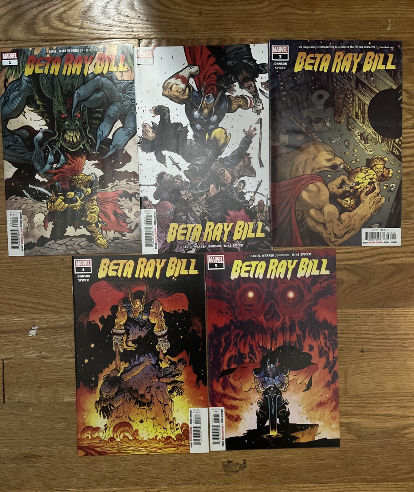 Beta Ray Bill 1-5 Complete Run Comic Lot Set Marvel Daniel Warren Johnson