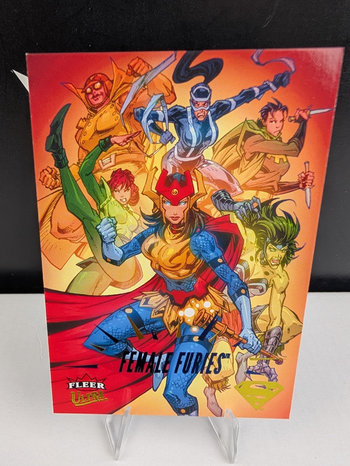 2026 Fleer Ultra Superman 63 Female Furies /252 Blue