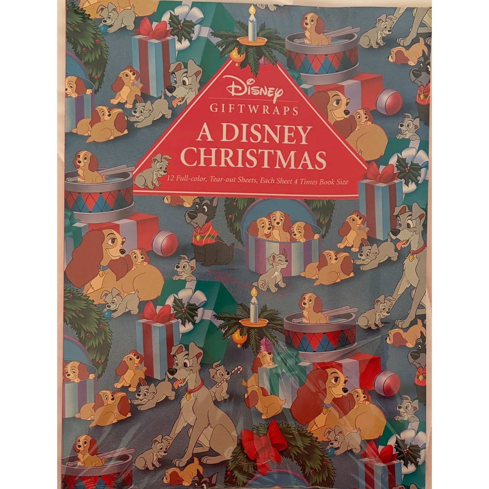 Vintage NOS Disney Giftwraps A Disney Christmas Wrapping Paper