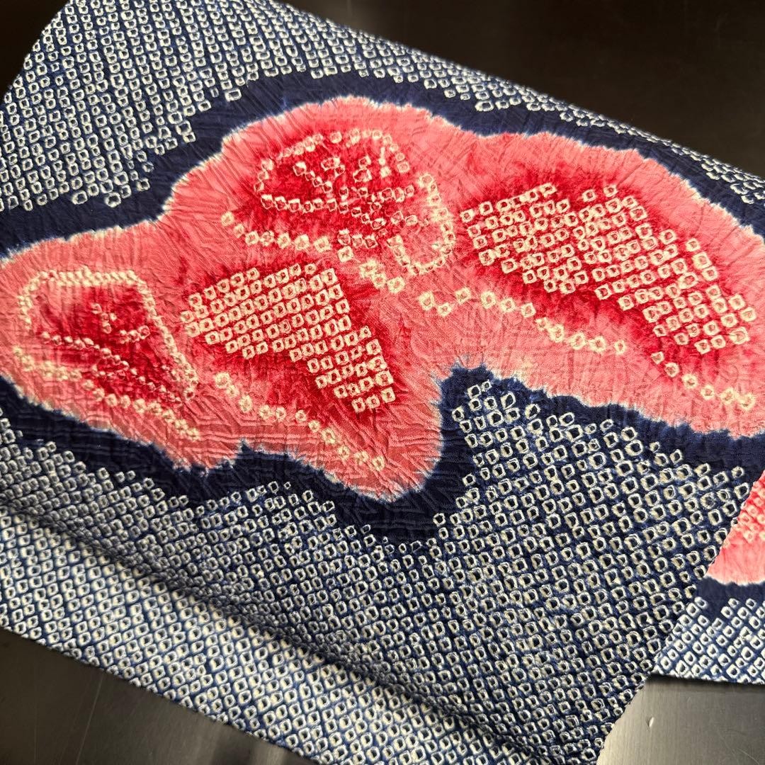 Nagoya Obi Band Kyusun Pure Silk Kimono Nagoya Style  All-over Shibori (K1367)