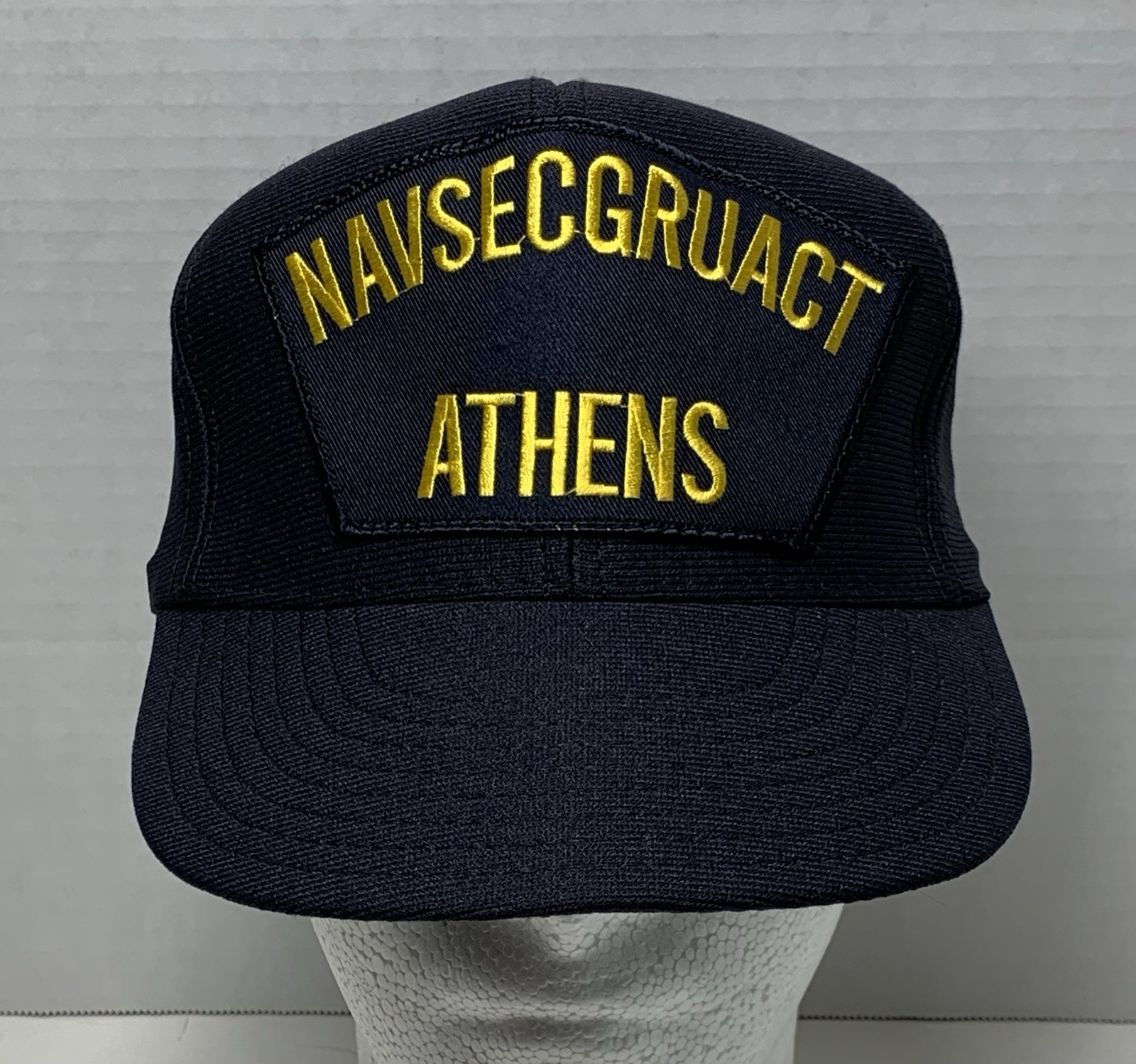 Vtg U.S. Navy Naval Security Group Activity NAVSECGRUACT Athens SnapBack Hat USA