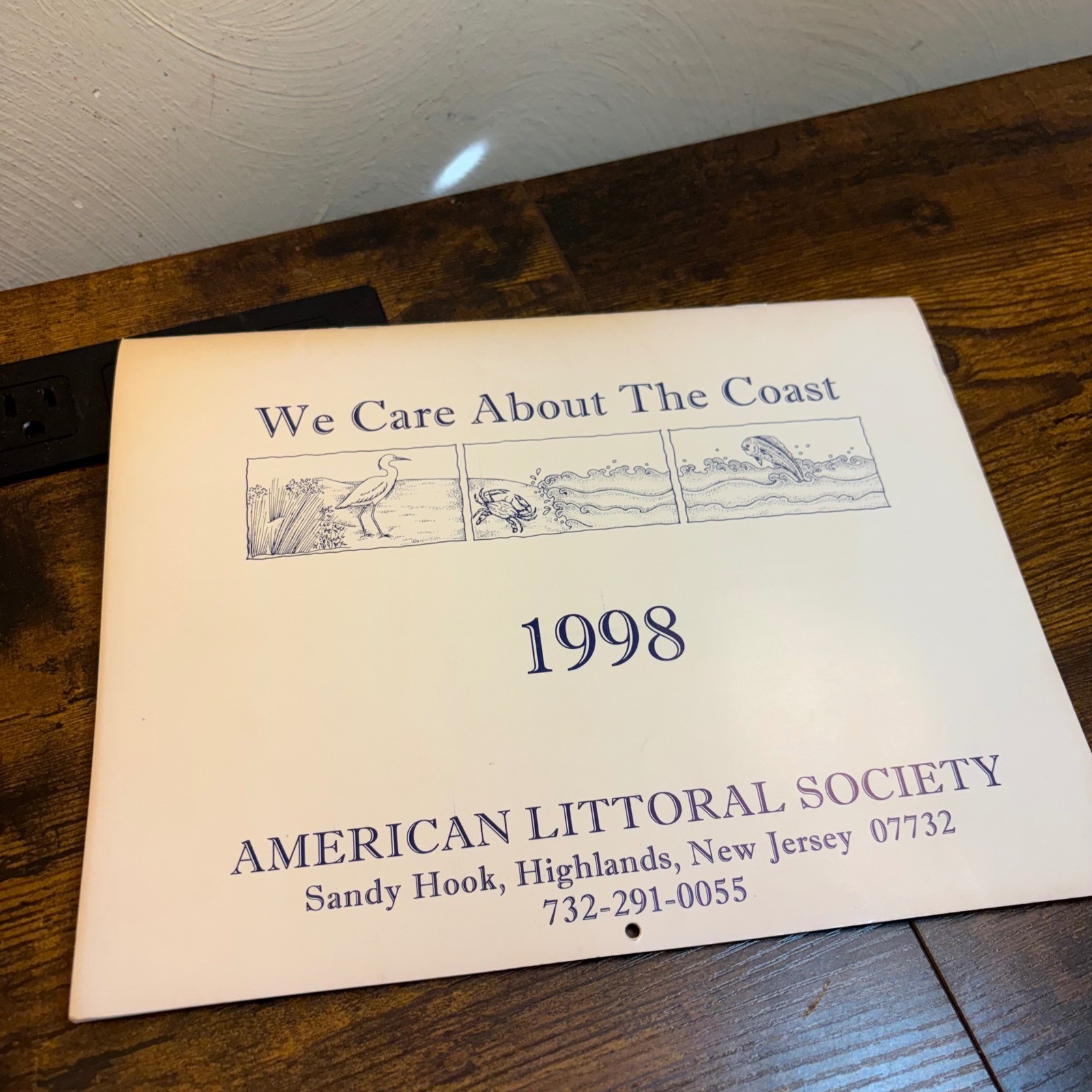 Sandy Hook Highlands NJ Littoral Society Vtg 1998 Calendar Coastal Conservation