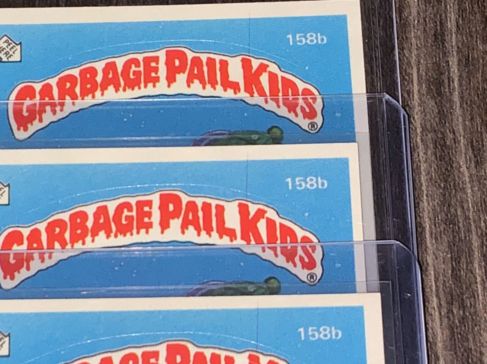 1986 Topps Garbage Pail Kids Original Series 4 #158b Crystal Gale EYELASH Error