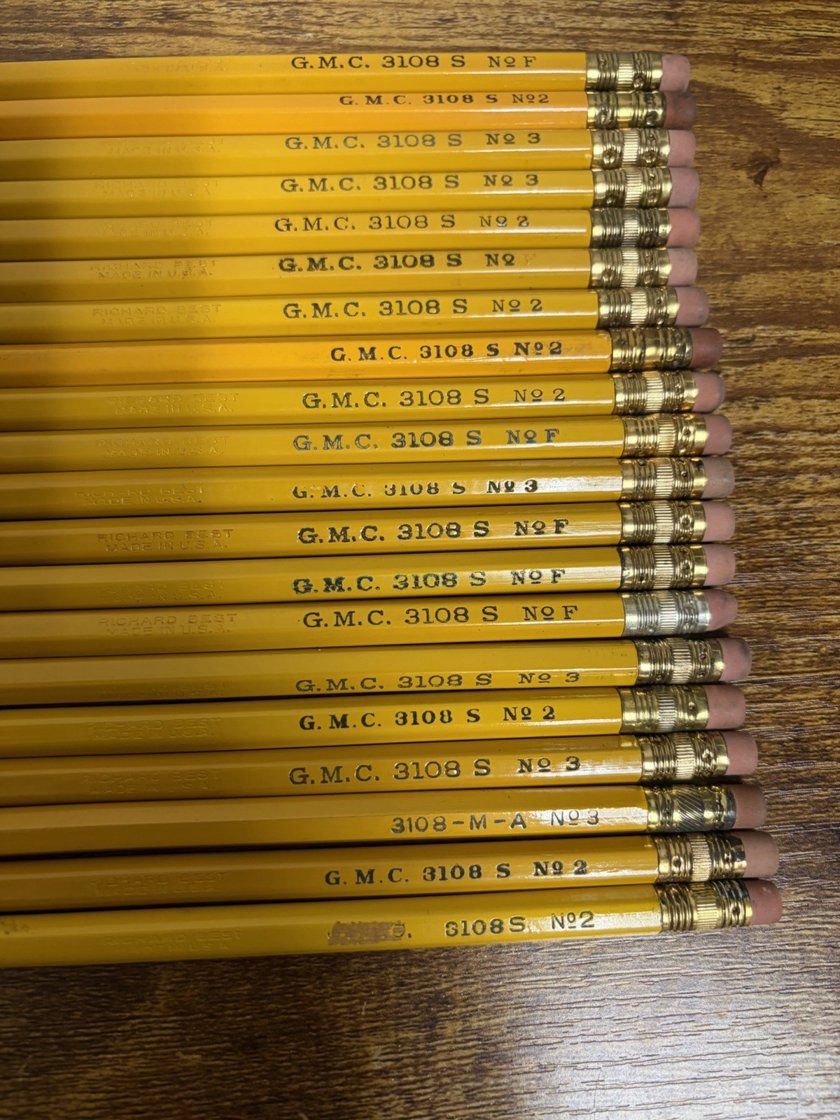 Vintage Richard Best GMC 3108 Pencils Lot of 20 Unsharpened USA