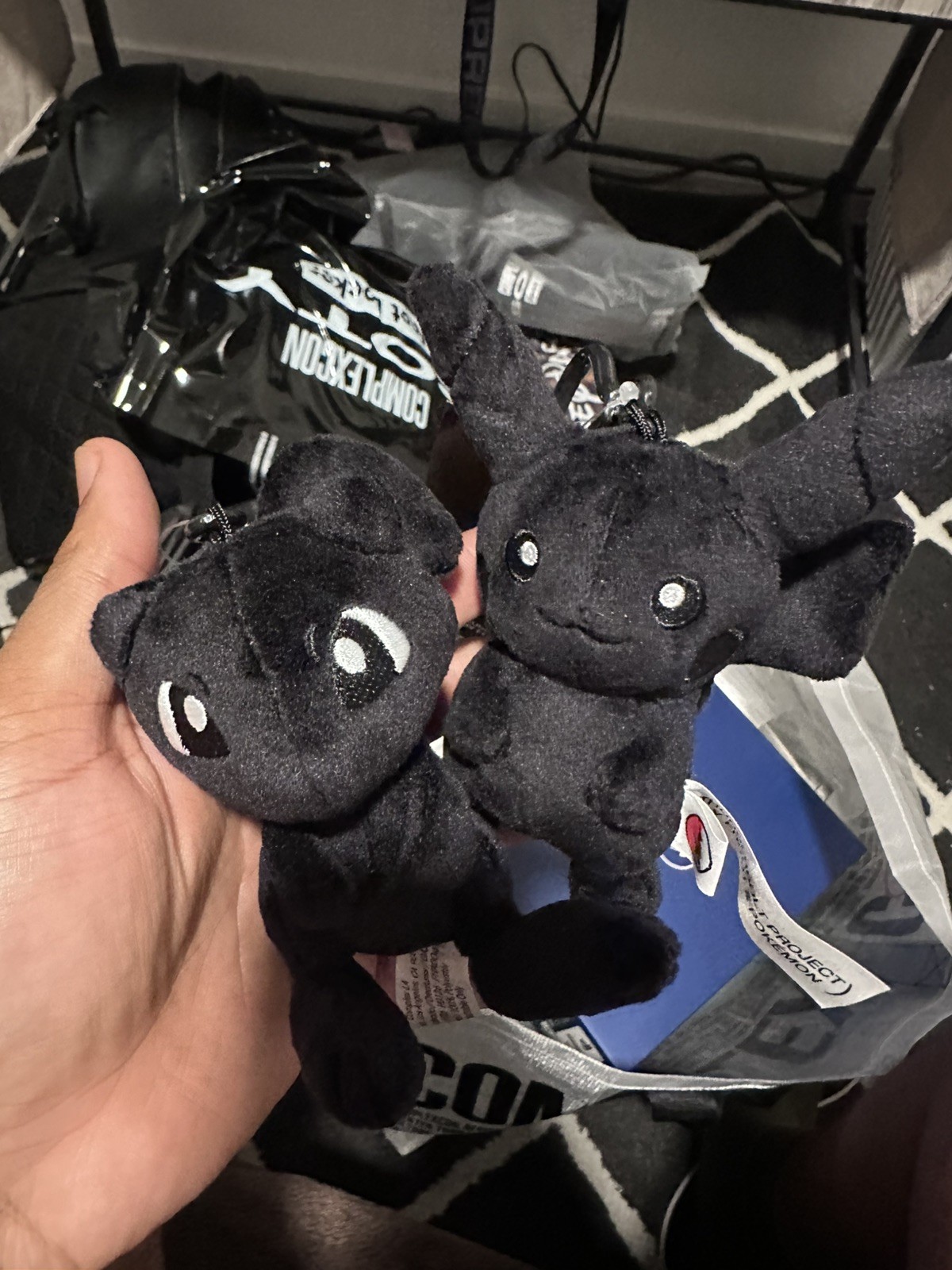 ComplexCon 2026 Pokémon Fragment Design Black Pikachu And Mew Plush SHIPS TODAY