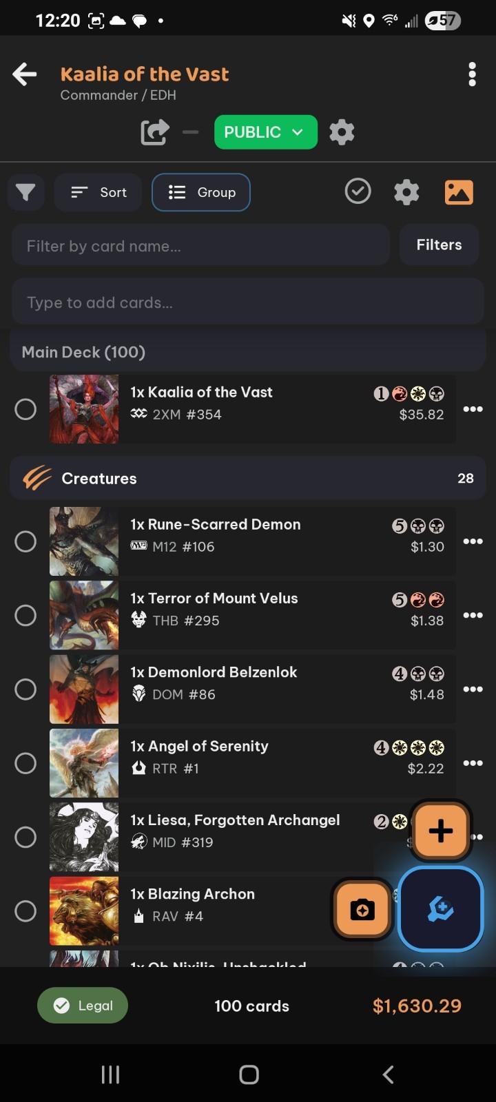 Kaalia of The Vast EDH/Commander Deck