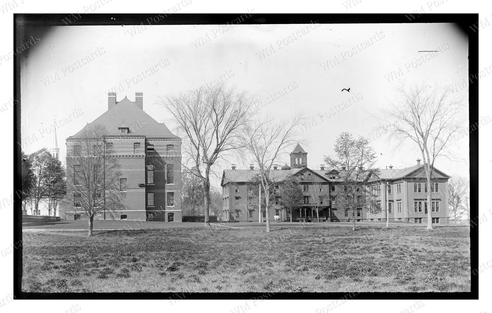 Bridgewater Massachusetts 1890s Normal School Rear Buildings Standard Postcard