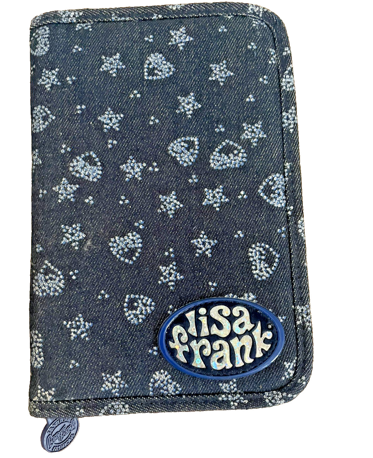 RARE VTG  Y2K Lisa Frank Denim Rhinestone Planner 100% COMPLETE