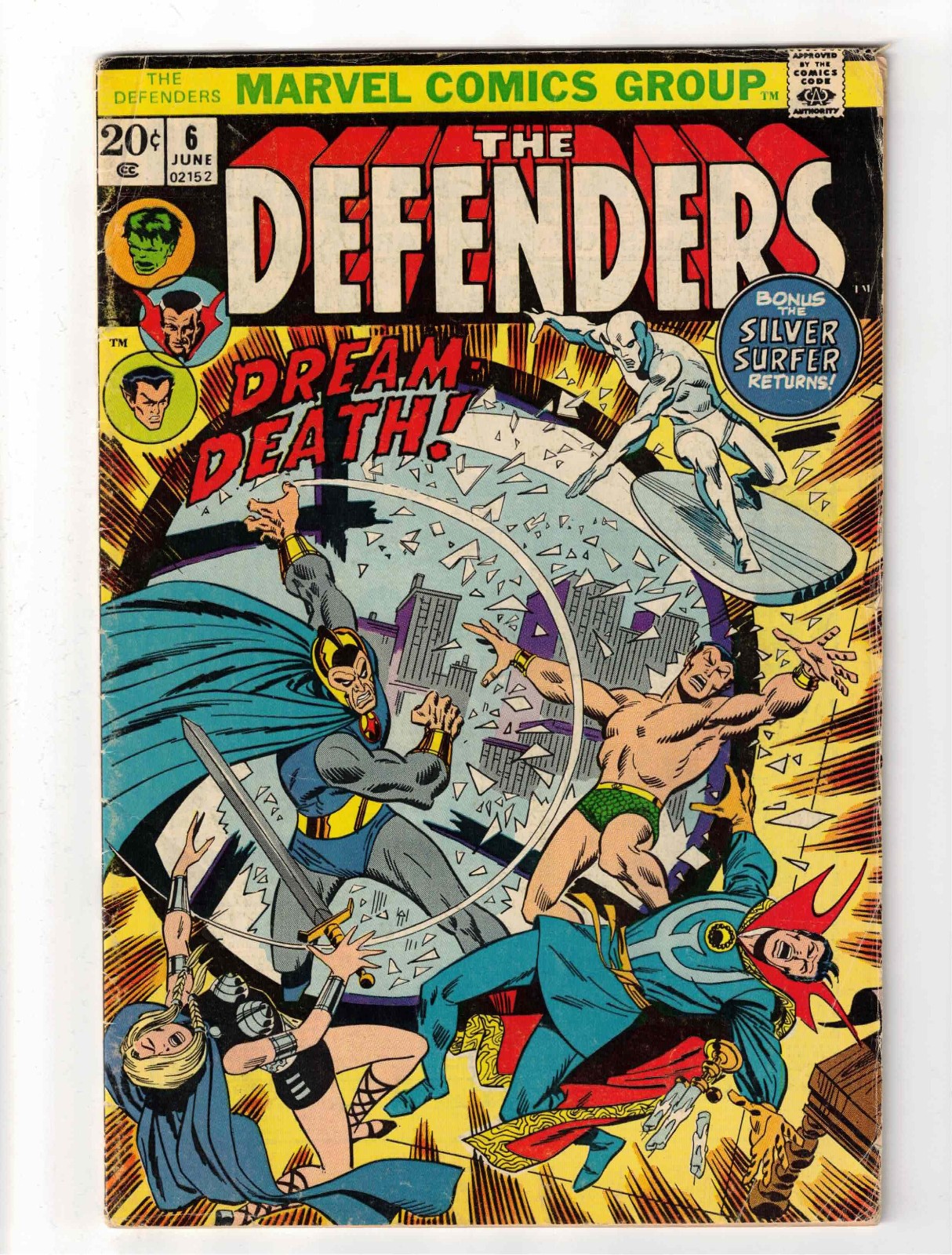 The Defenders #6 Marvel Comic Book, see scans