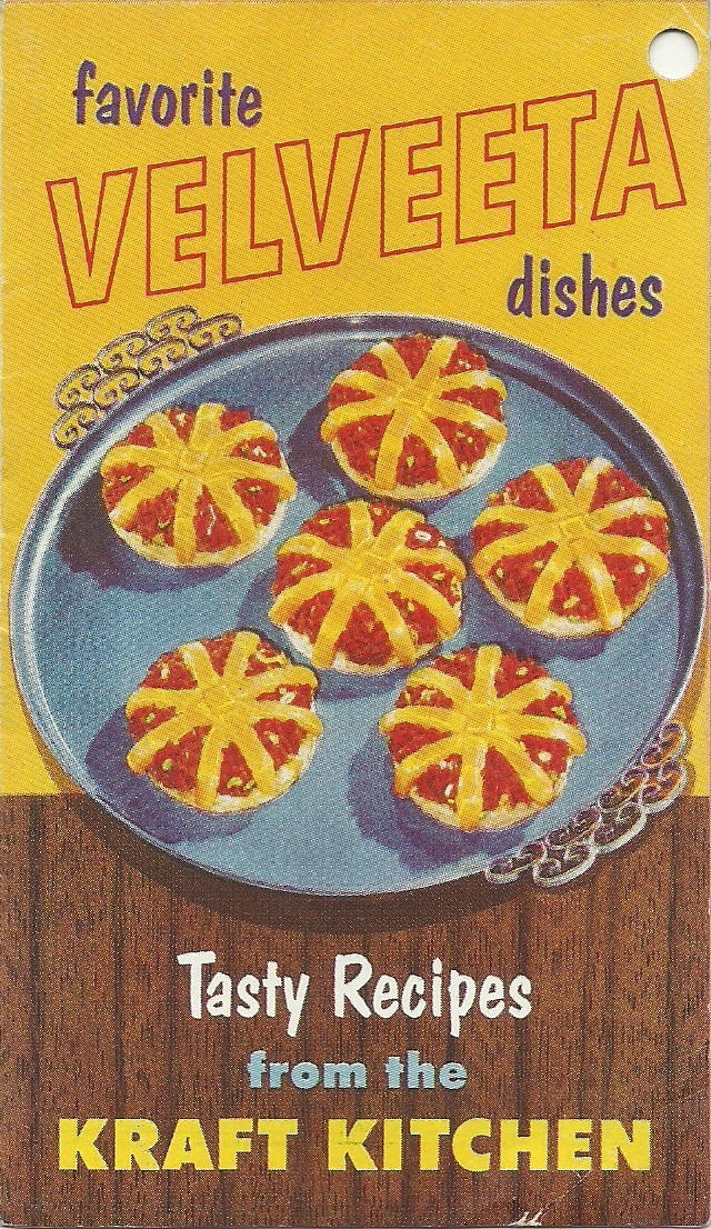 Vintage 1950s Velveeta Recipe Brochure | Kraft Kitchen Foldout
