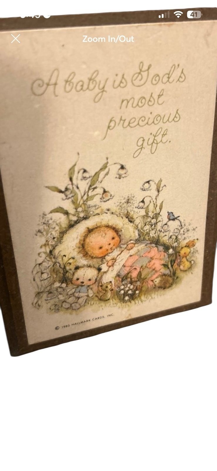Vintage frame art wall hang inspiration Hallmark 1984 Ambassador USA
