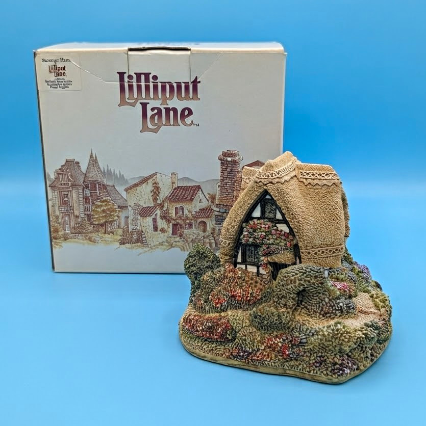 Lilliput Lane Summer  Haze House Painted Ceramic & Porcelain Figurine Boxed Hunt