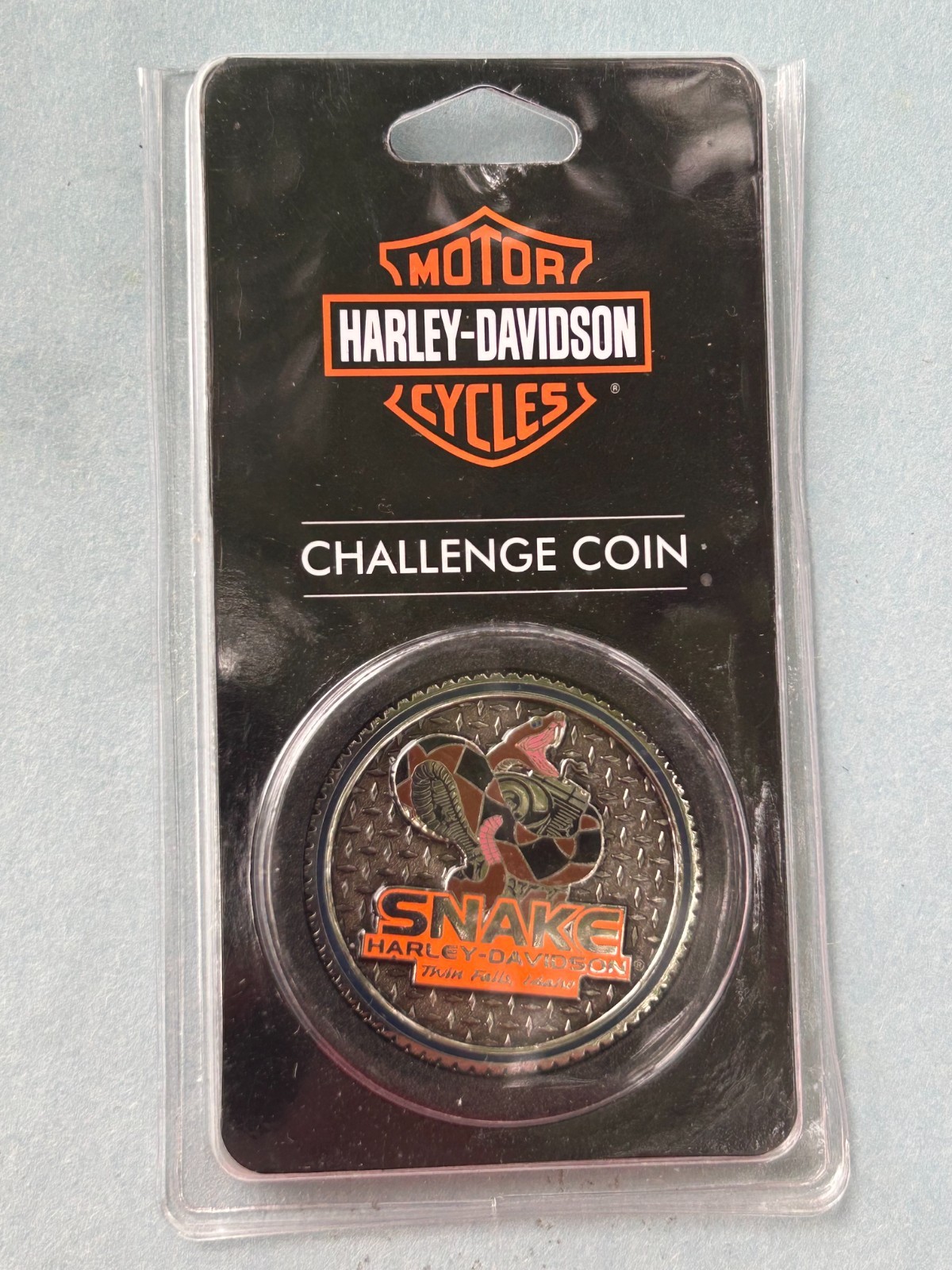 Harley Davidson Challenge Coin from Snake HD in Twin Falls, Idaho