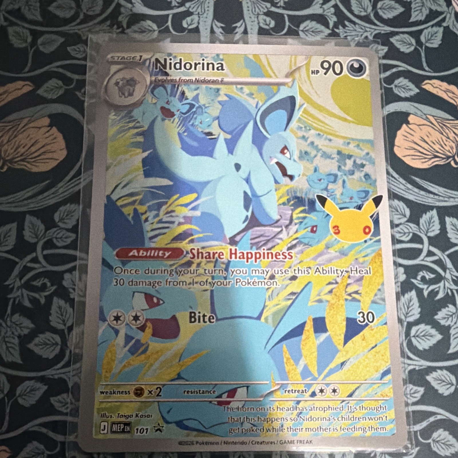 Pokemon Nidorina - 101 (30th Celebration) Mega Evolution Promos