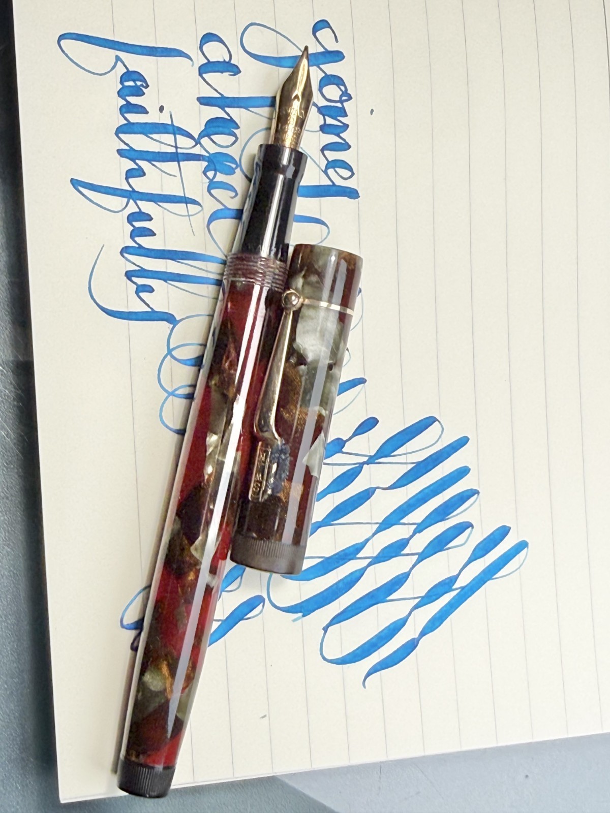 XF/F MABIE TODD SWAN  14K Wet Noodle nib (video)