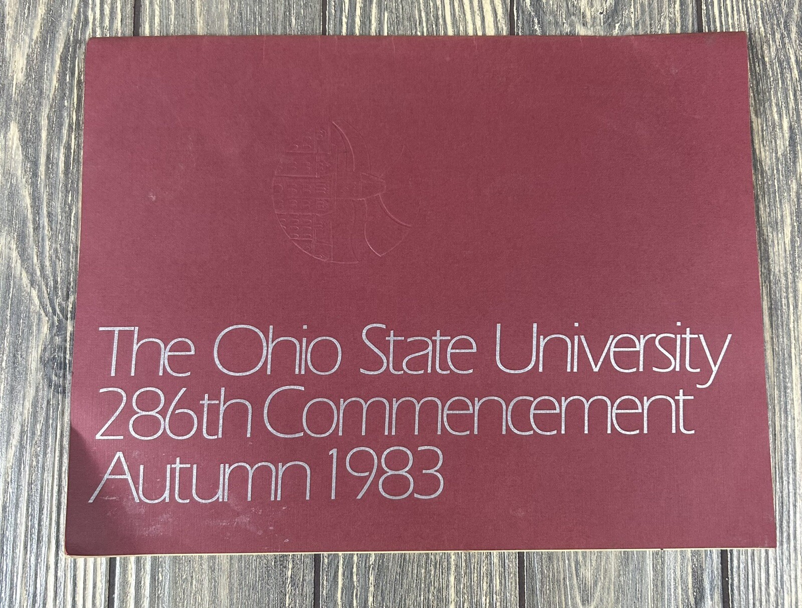 Vintage 1983 Autumn The Ohio State University 286th Commenecement Booklet
