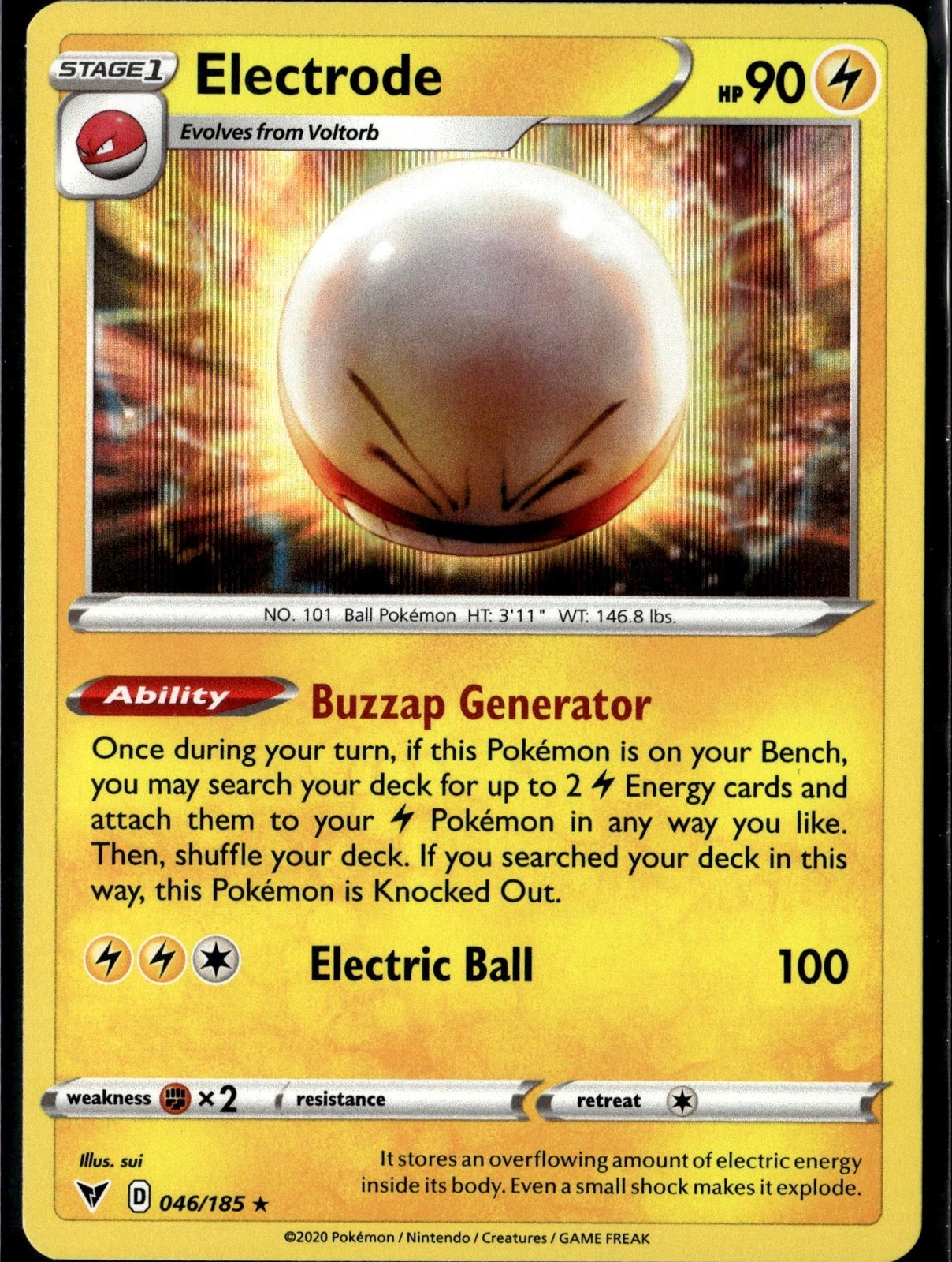 SWSH04: Vivid Voltage #046/185 Electrode Holo