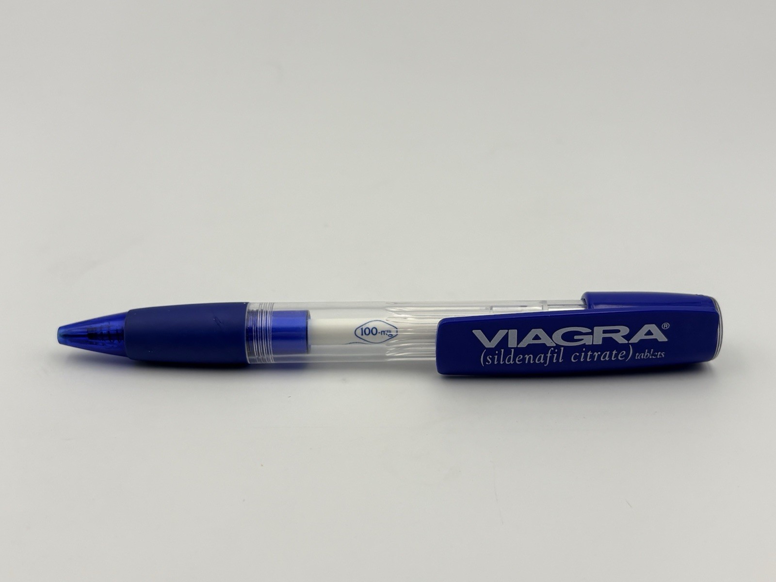 VIAGRA Plastic Wide Body Ink Pen Pharmaceutical Drug Rep Promo Vintage WRITES
