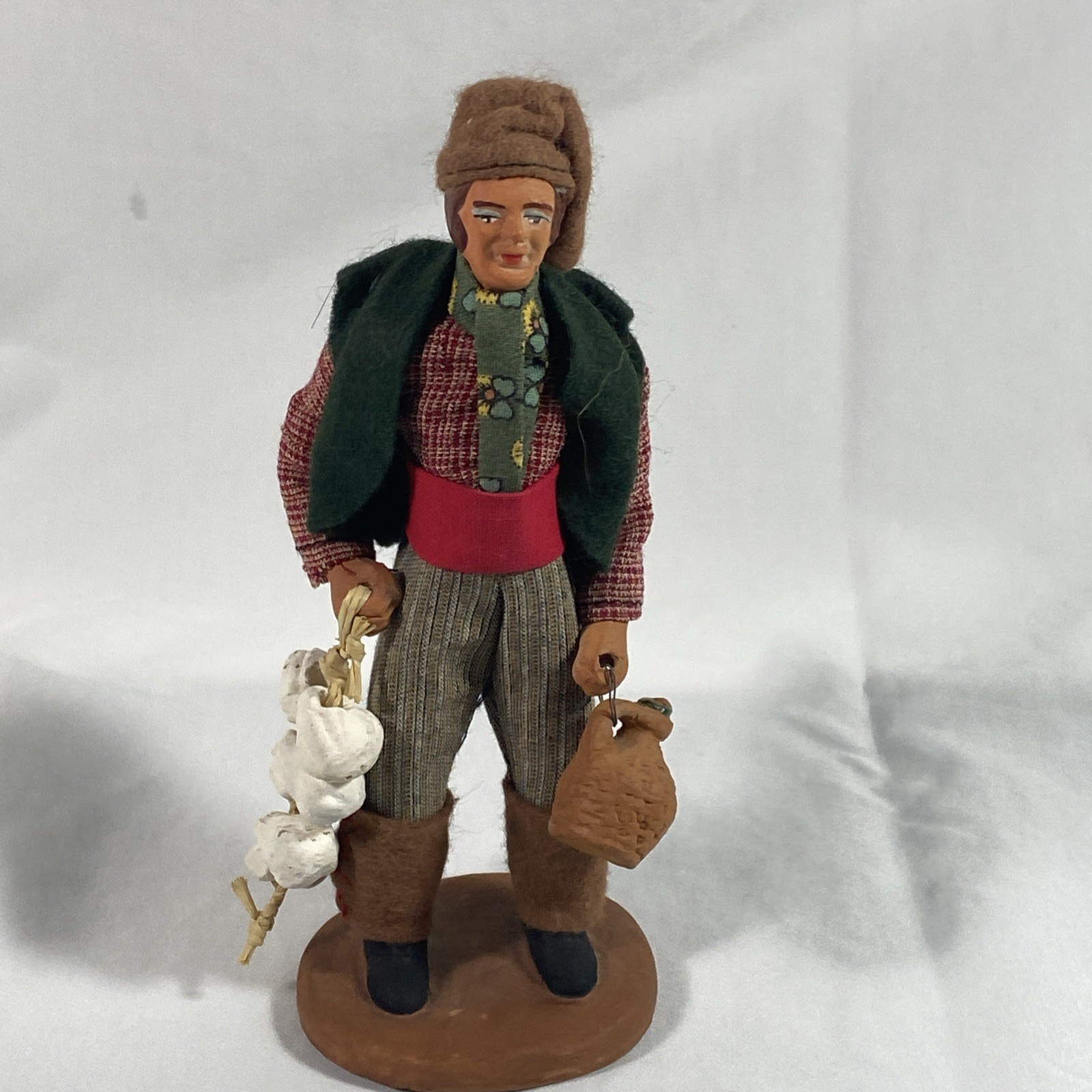 Marius Chave Aubagne 6” French Peasant Man Figurine Terracotta Clay