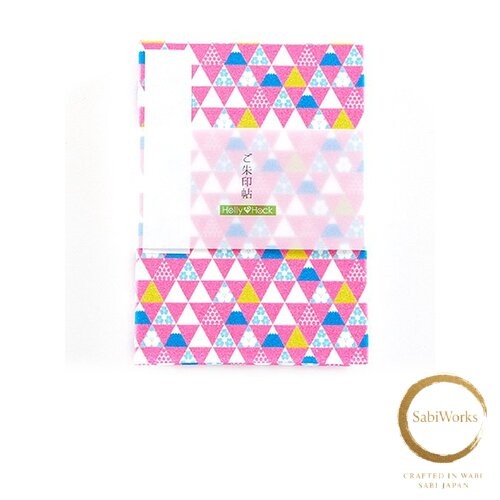 HollyHock Goshuincho Triangle Mount Fuji Pink